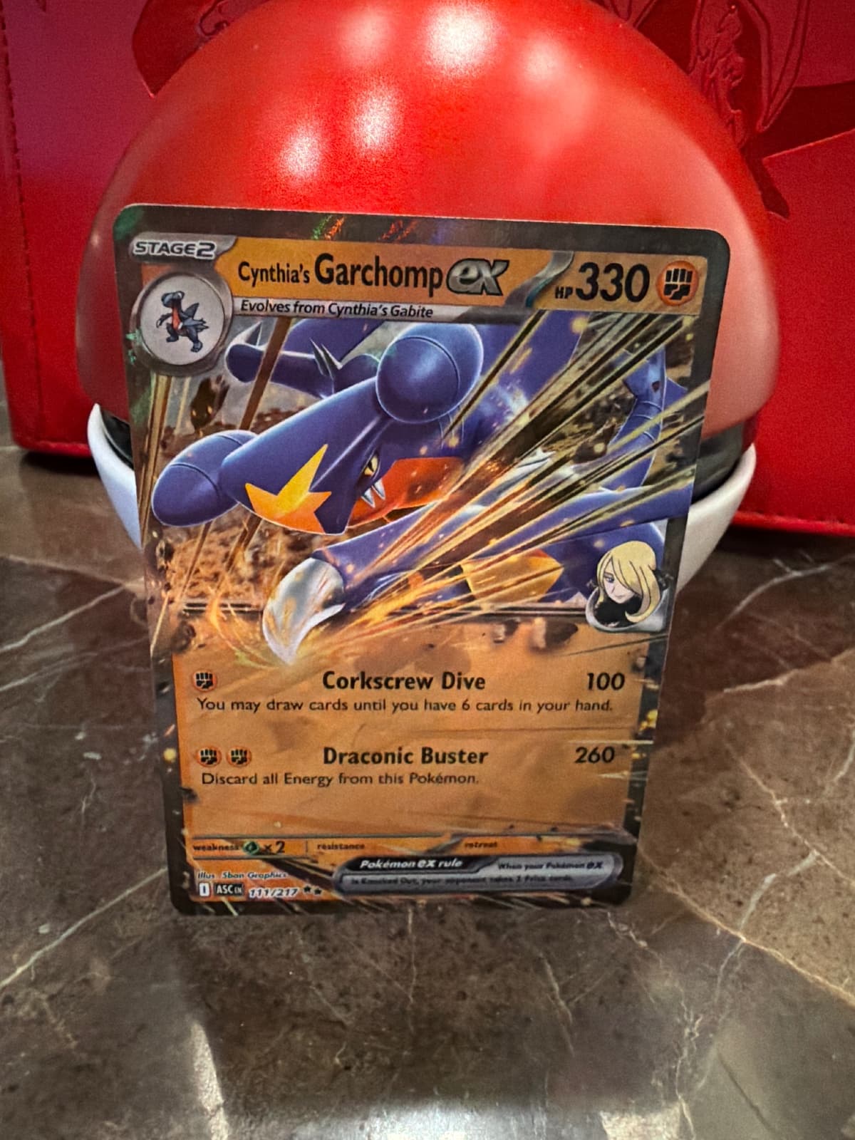 Cynthia's Garchomp Ex #104 Pokemon Destined Rivals