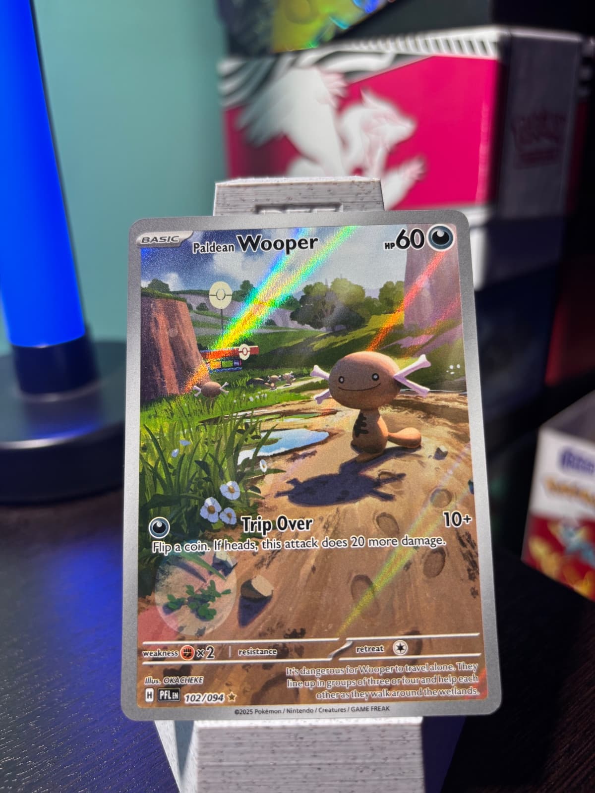 2025 Phantasmal Flames Paldean Wooper 102/94...
