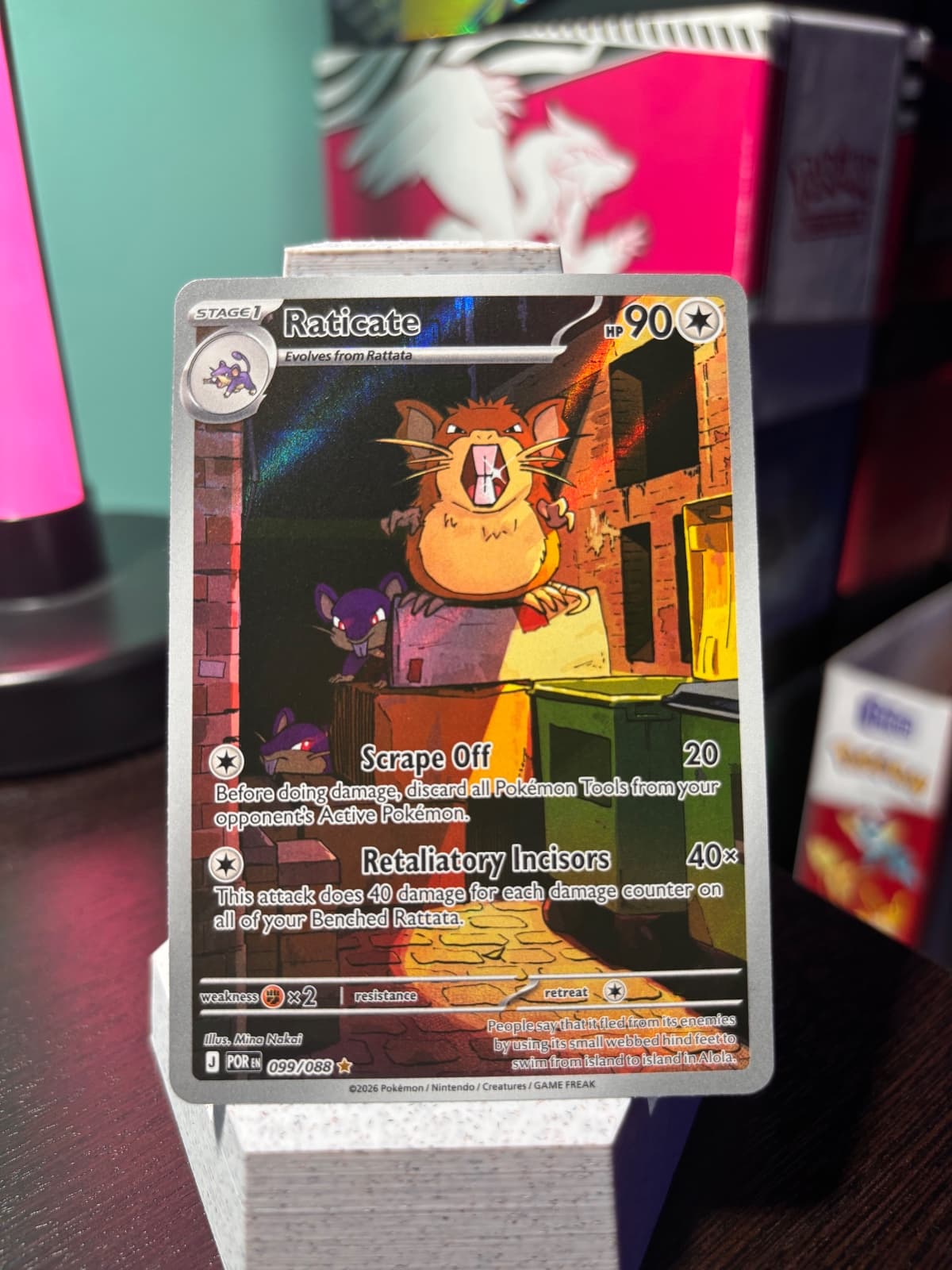Raticate 099/88 Perfect Order Illustration Rare