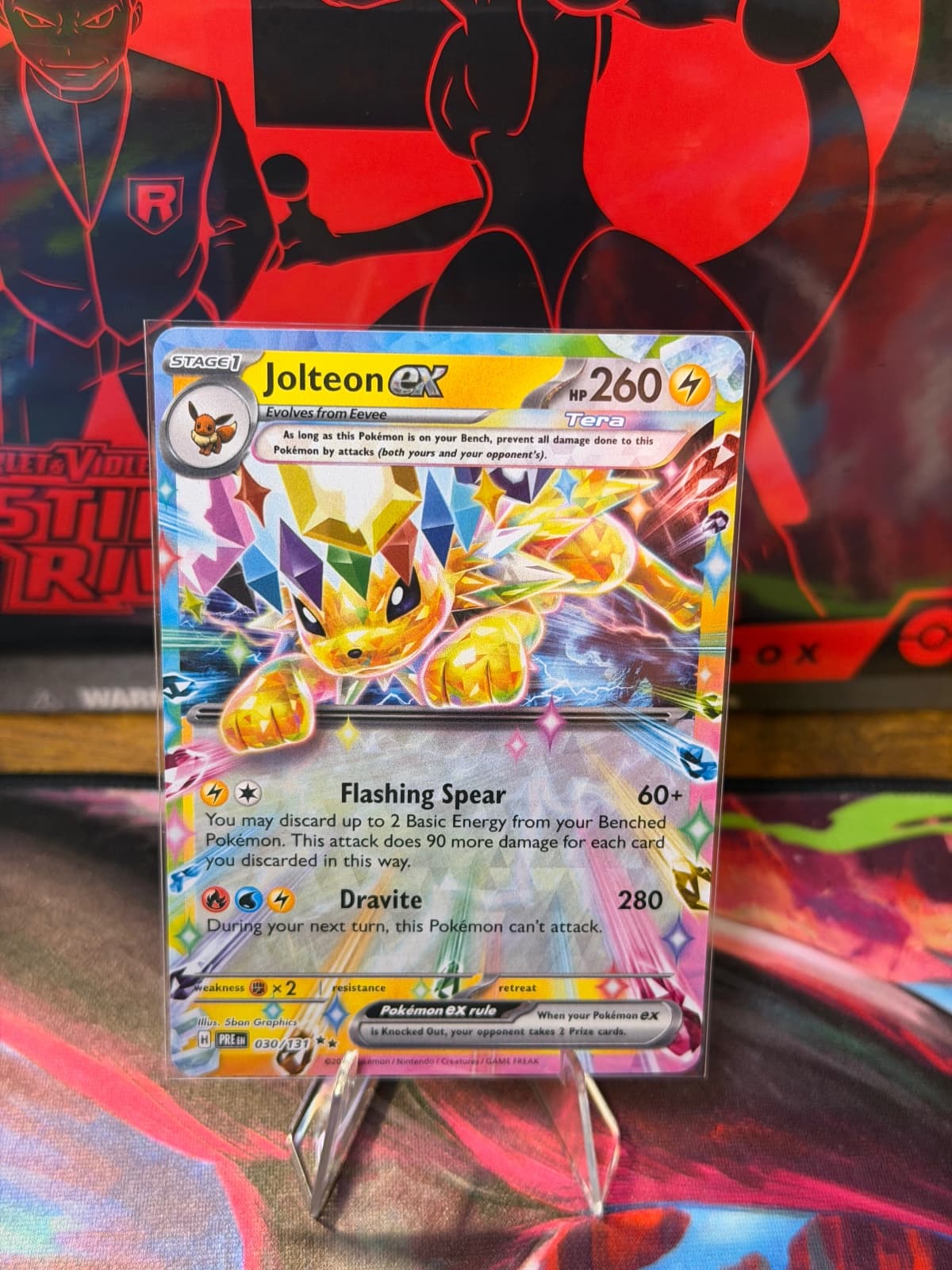 Jolteon ex Prismatic Evolutions 030/131 Double...
