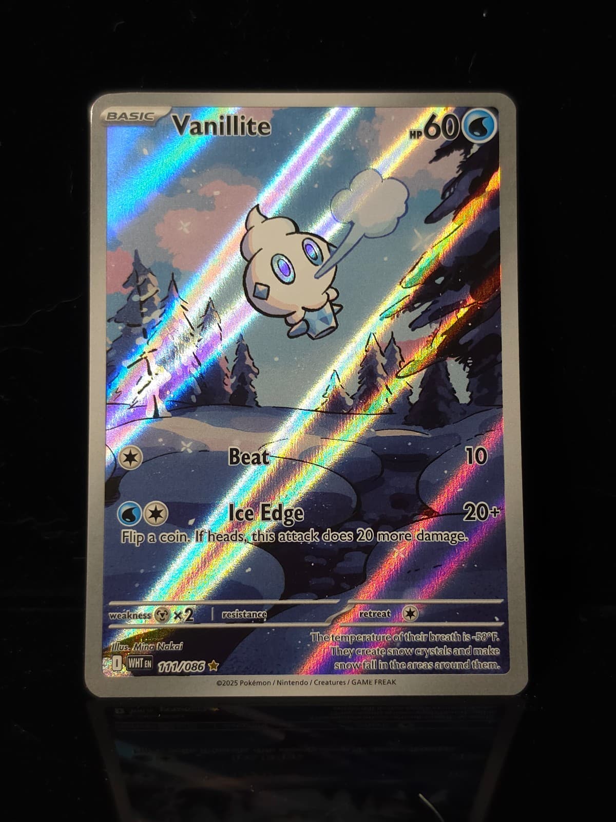 White Flare Vanillite 111/086 Illustration Rare