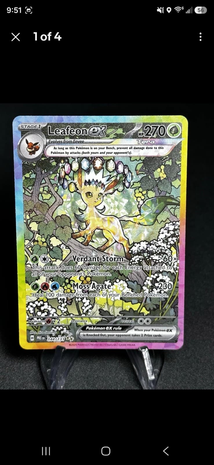 Leafeon ex 144 2025 Pokémon PRE EN Special...