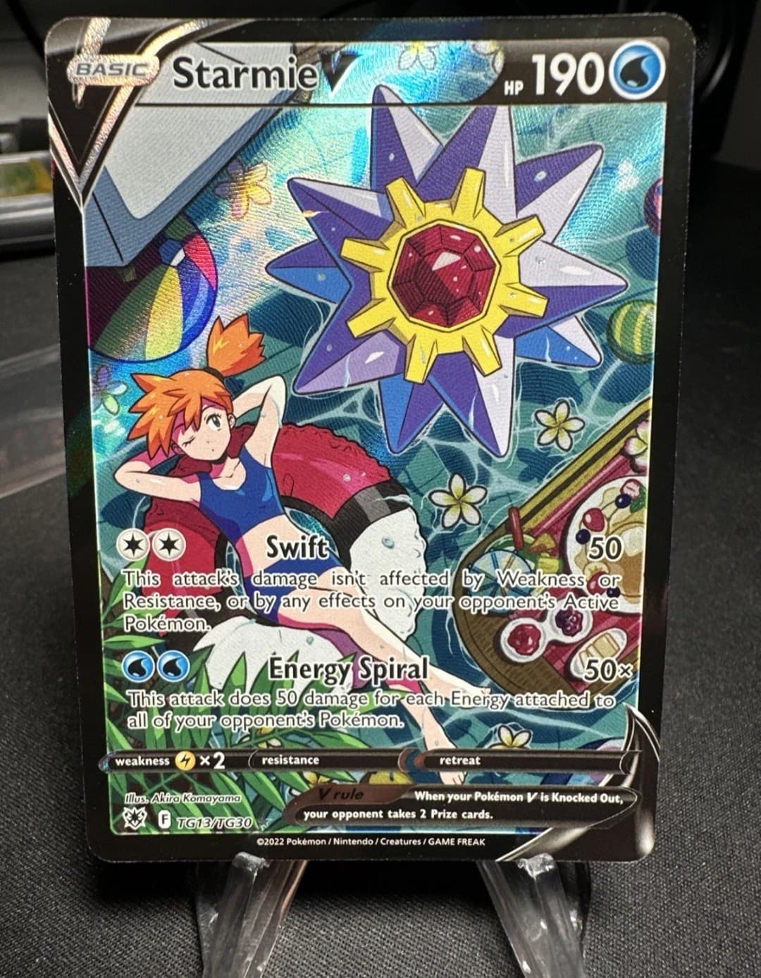 Pokémon Starmie V Full Art Holo TG13/TG30...
