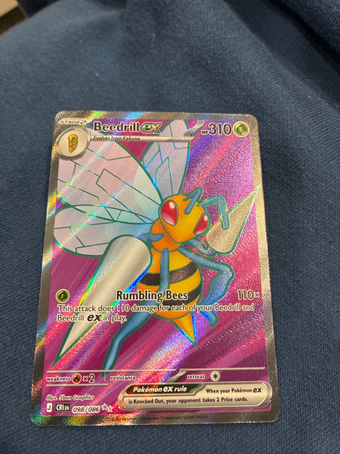 Beedrill ex Chaos Rising 098/086 Ultra Rare