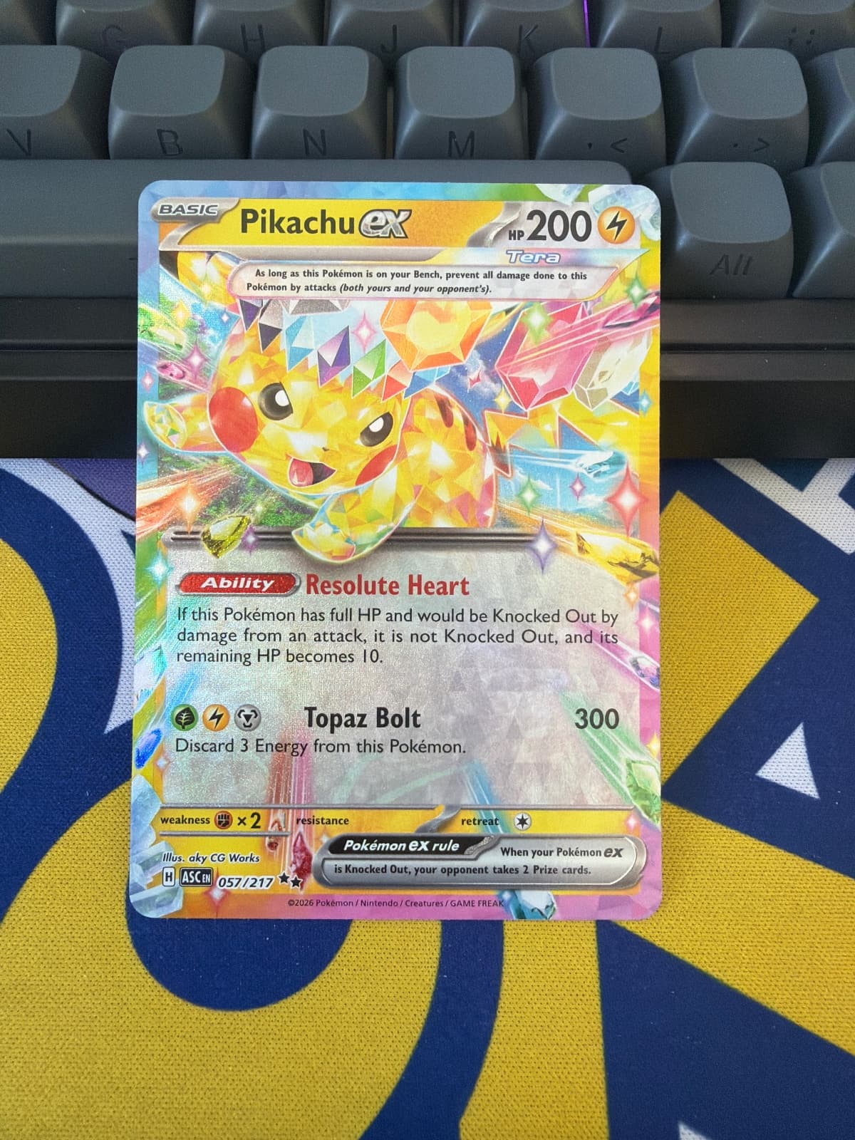2026 Surging Sparks Pikachu ex 057/191 Double Rare