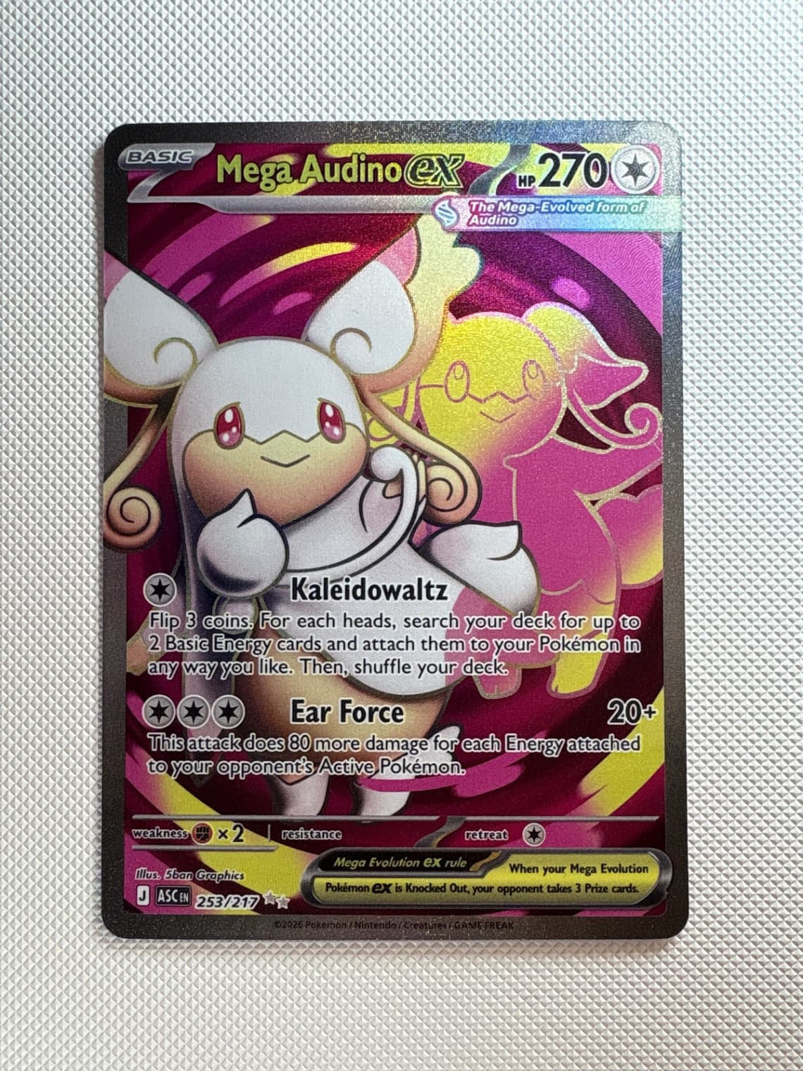 Mega Audino ex Ascended Heroes 253/217 Ultra Rare