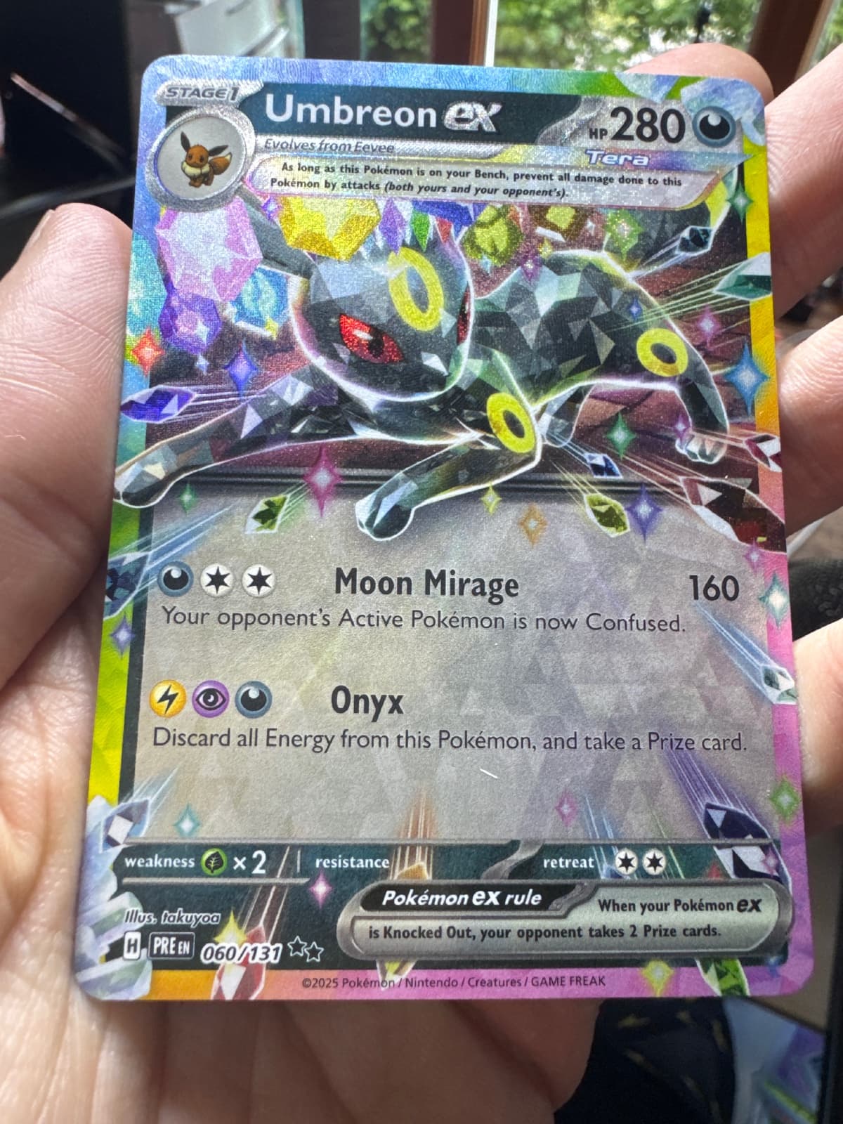 2025 Prismatic Evolutions Umbreon ex 060 NM