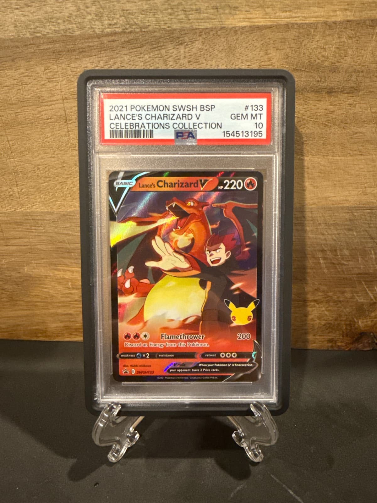 2021 Celebrations Lance's Charizard V 133 PSA 10