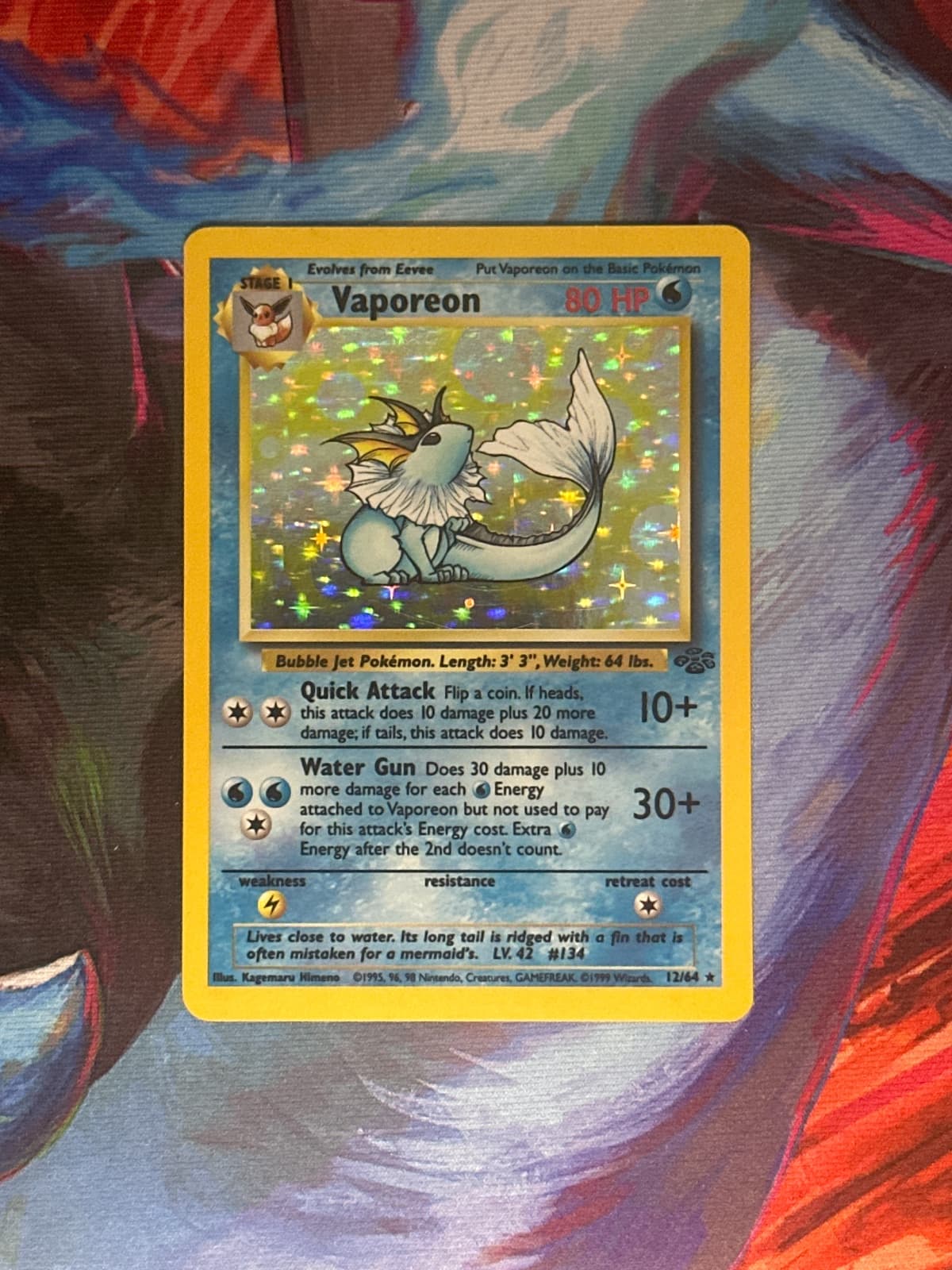 1999 Jungle Vaporeon 12/64 1 of 2 available