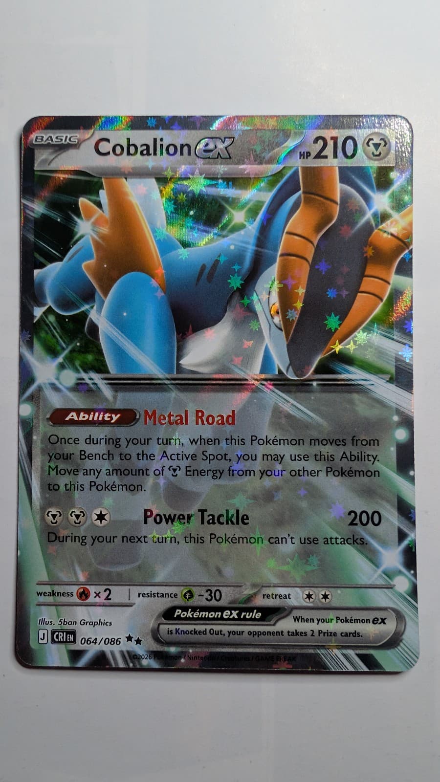 Chaos Rising Cobalion ex 064/86