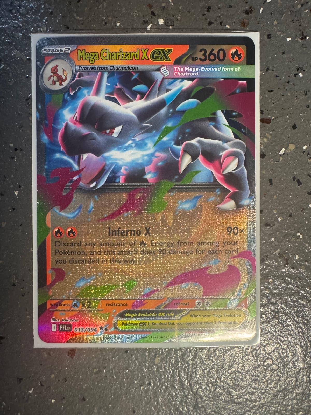 Phantasmal Flames Mega Charizard X ex 013/094...