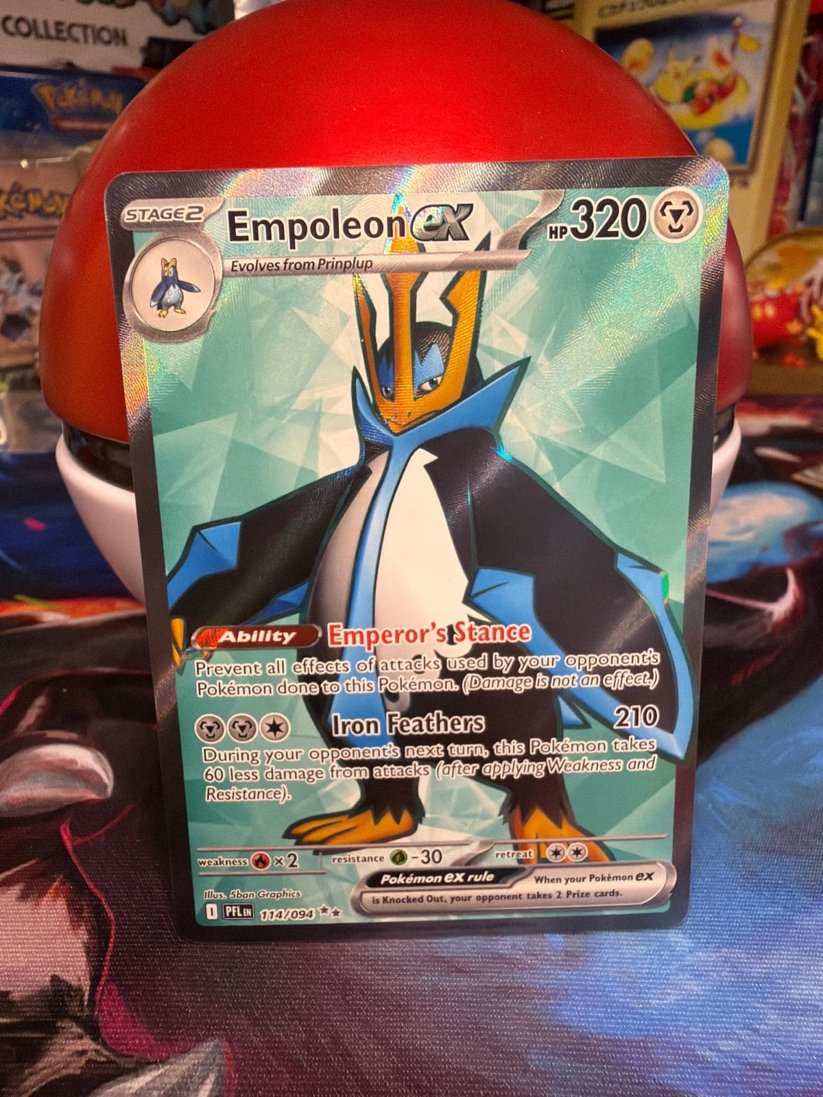 Empoleon Ex #114 Pokemon Phantasmal Flames
