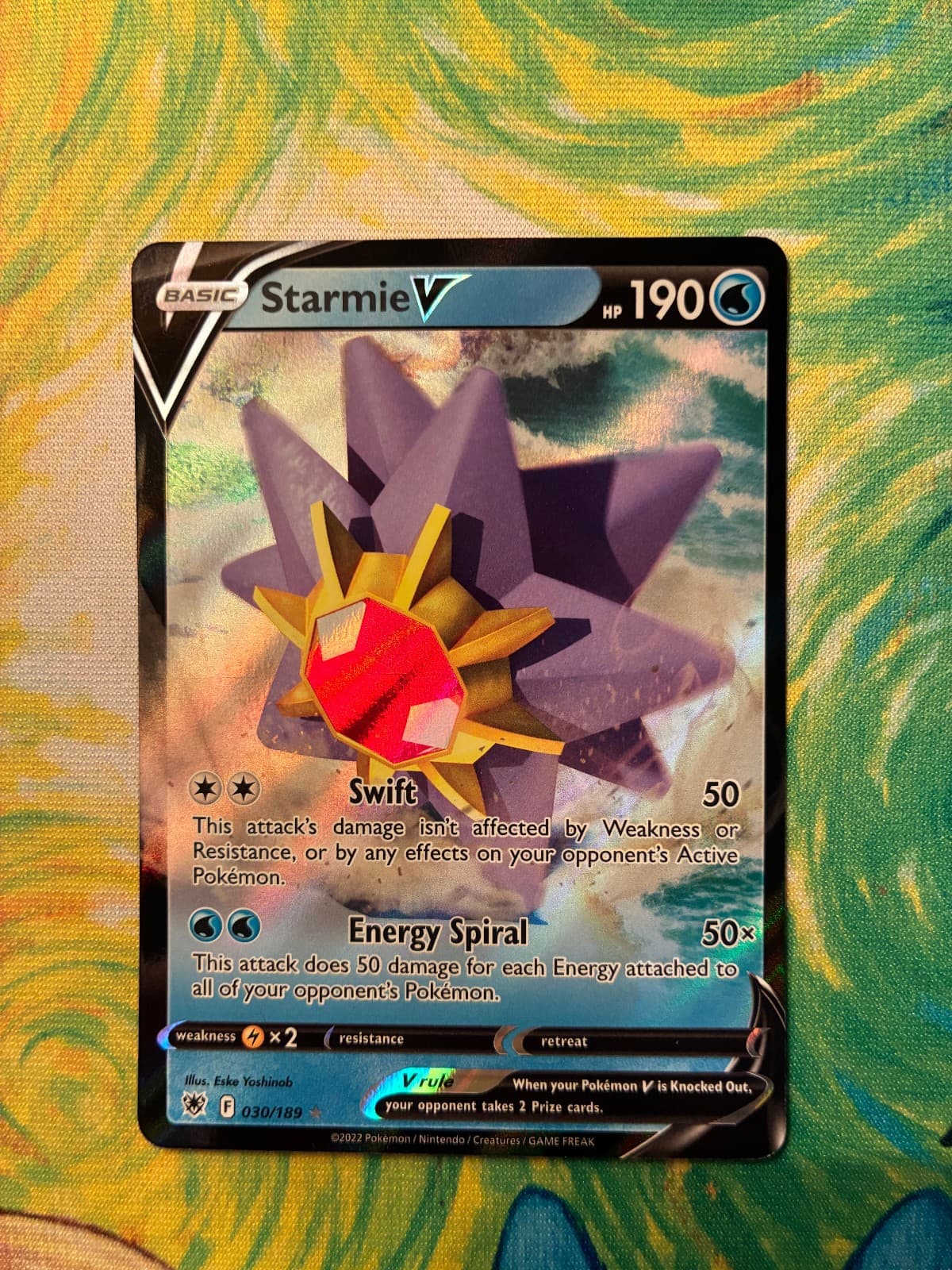 2022 Astral Radiance Starmie V 030/189 Ultra Rare