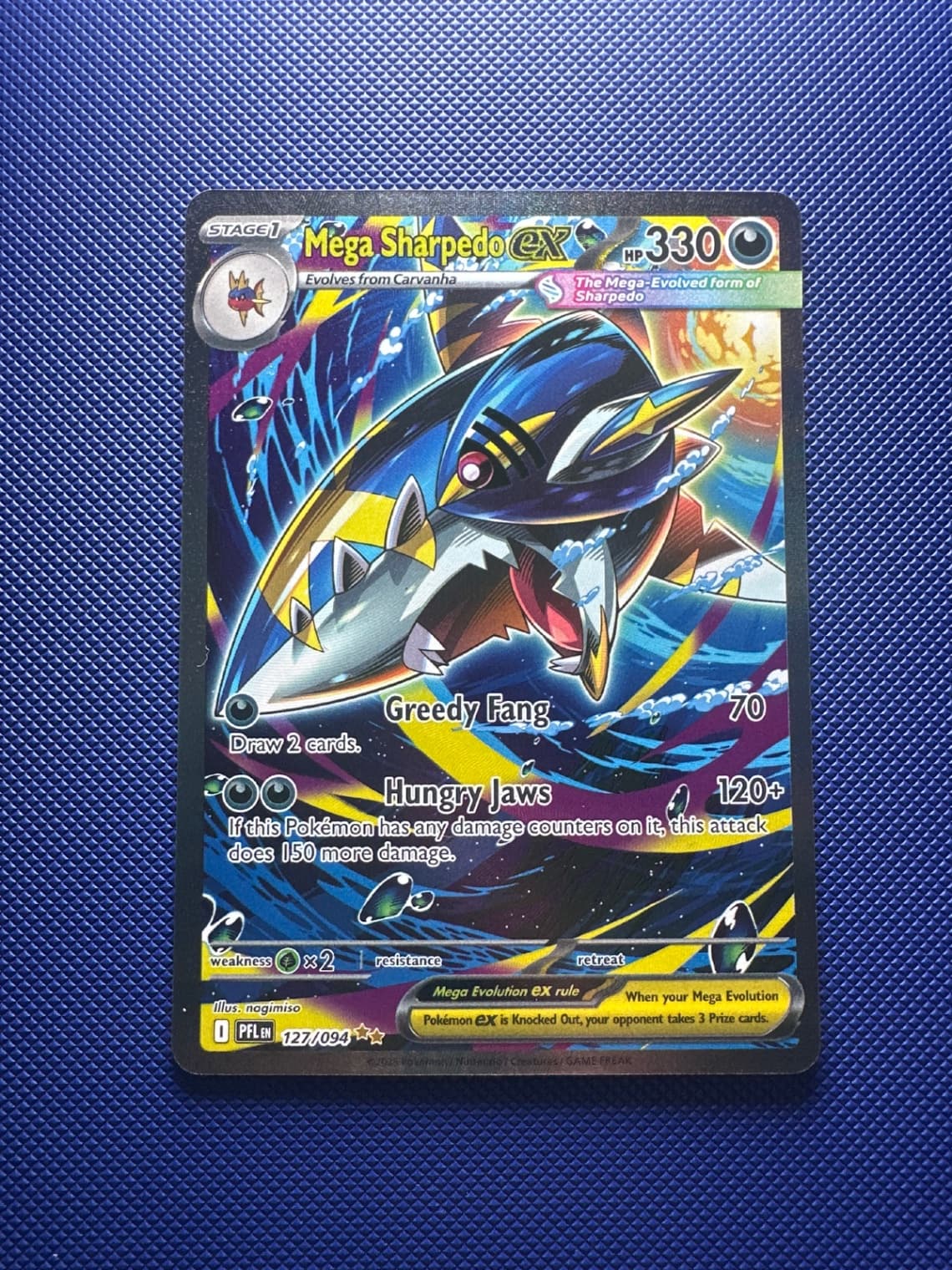 Mega Sharpedo ex 127/94 Phantasmal Flames...