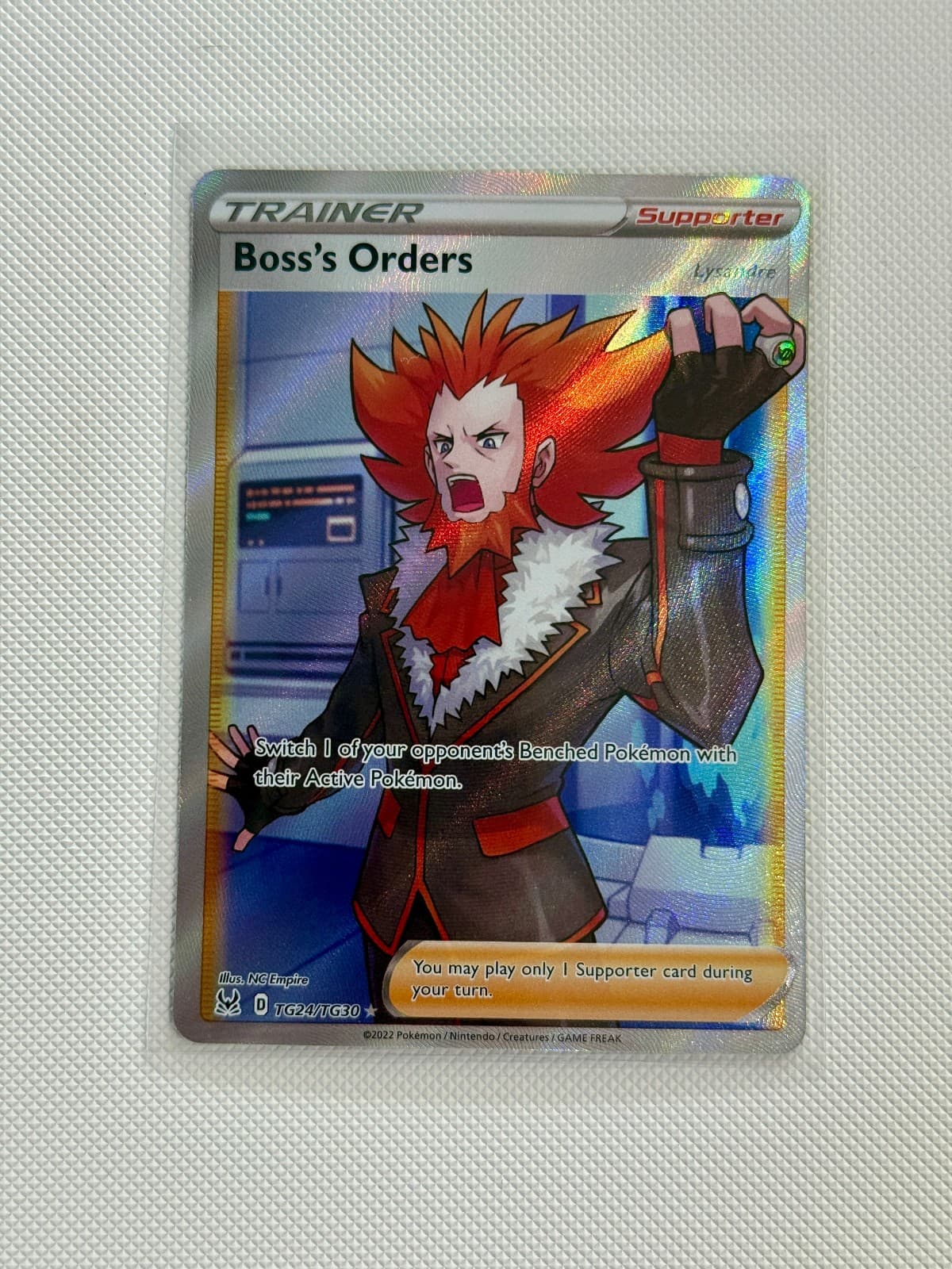 2022 Lost Origin Boss's Orders Ultra Rare TG24