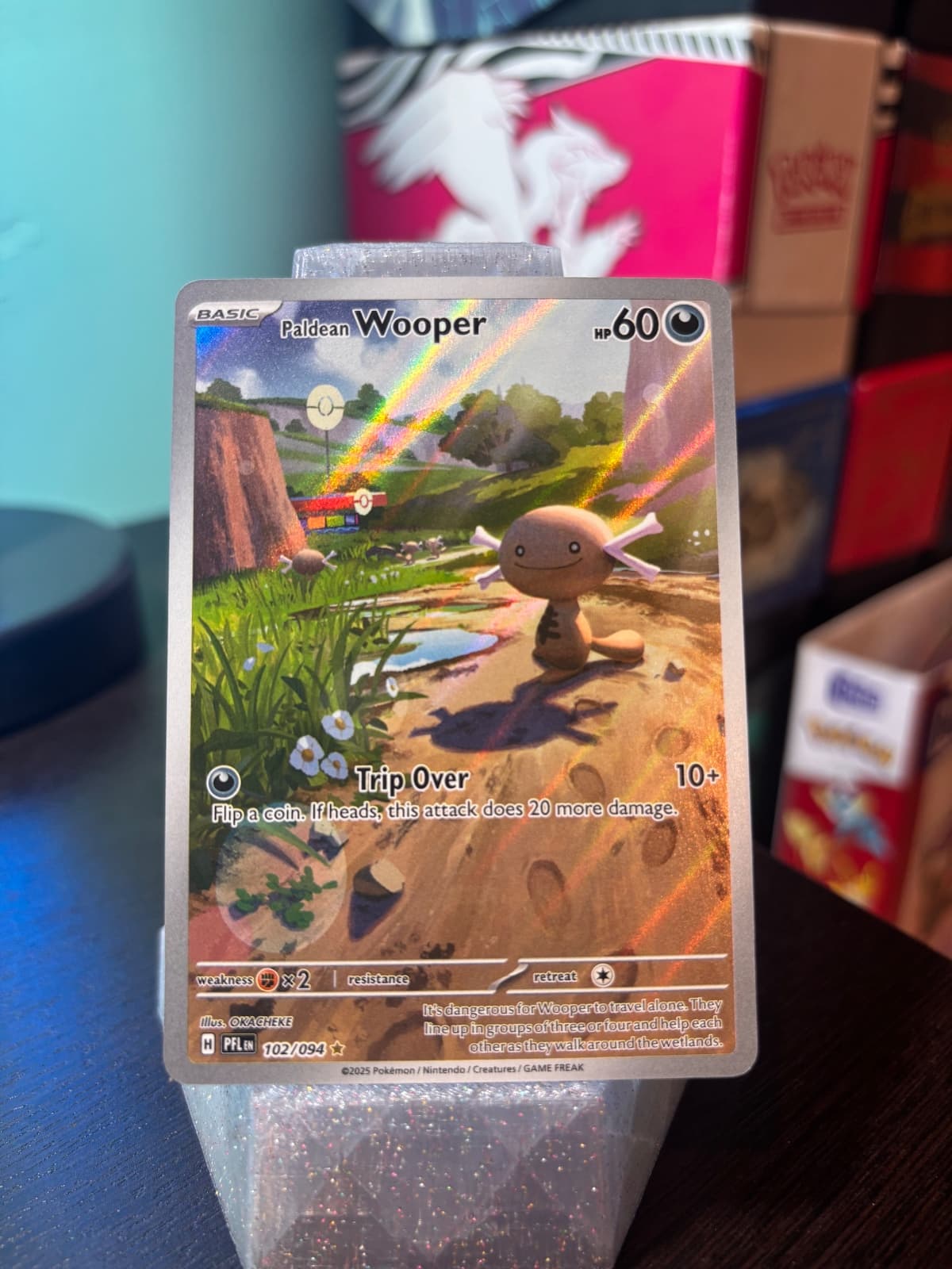 2025 Phantasmal Flames Paldean Wooper 102/94...