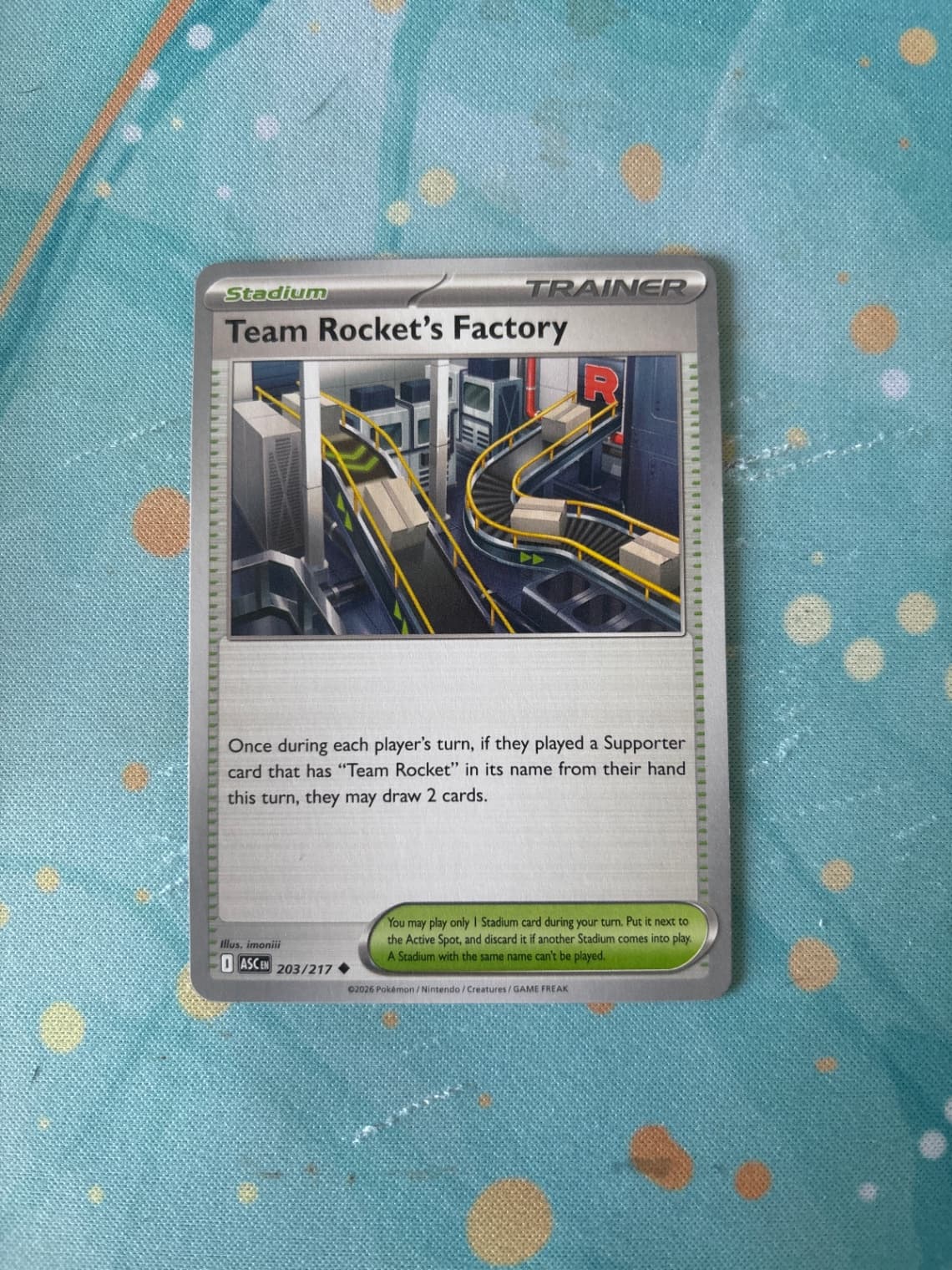 2026 Ascended Heroes Team Rocket's Factory 203/217