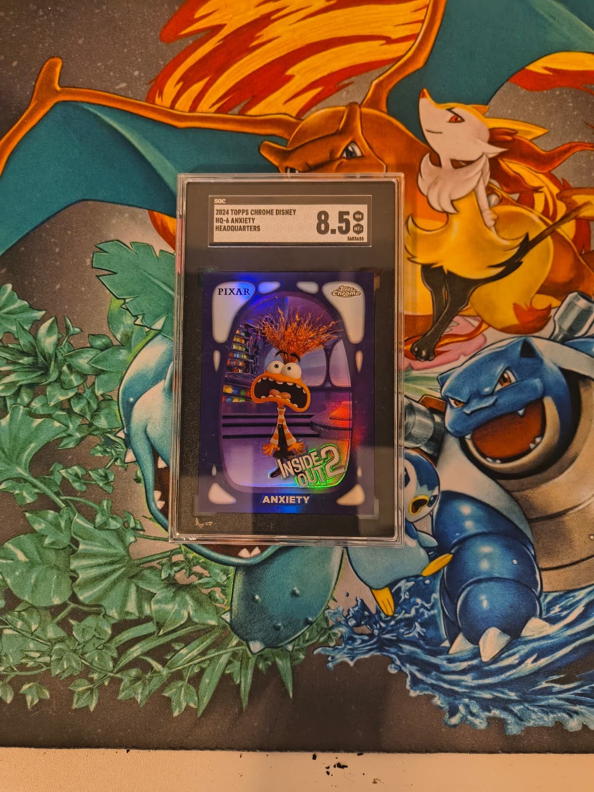 2024 Topps Chrome Disney Anxiety HQ-6 SGC 8.5