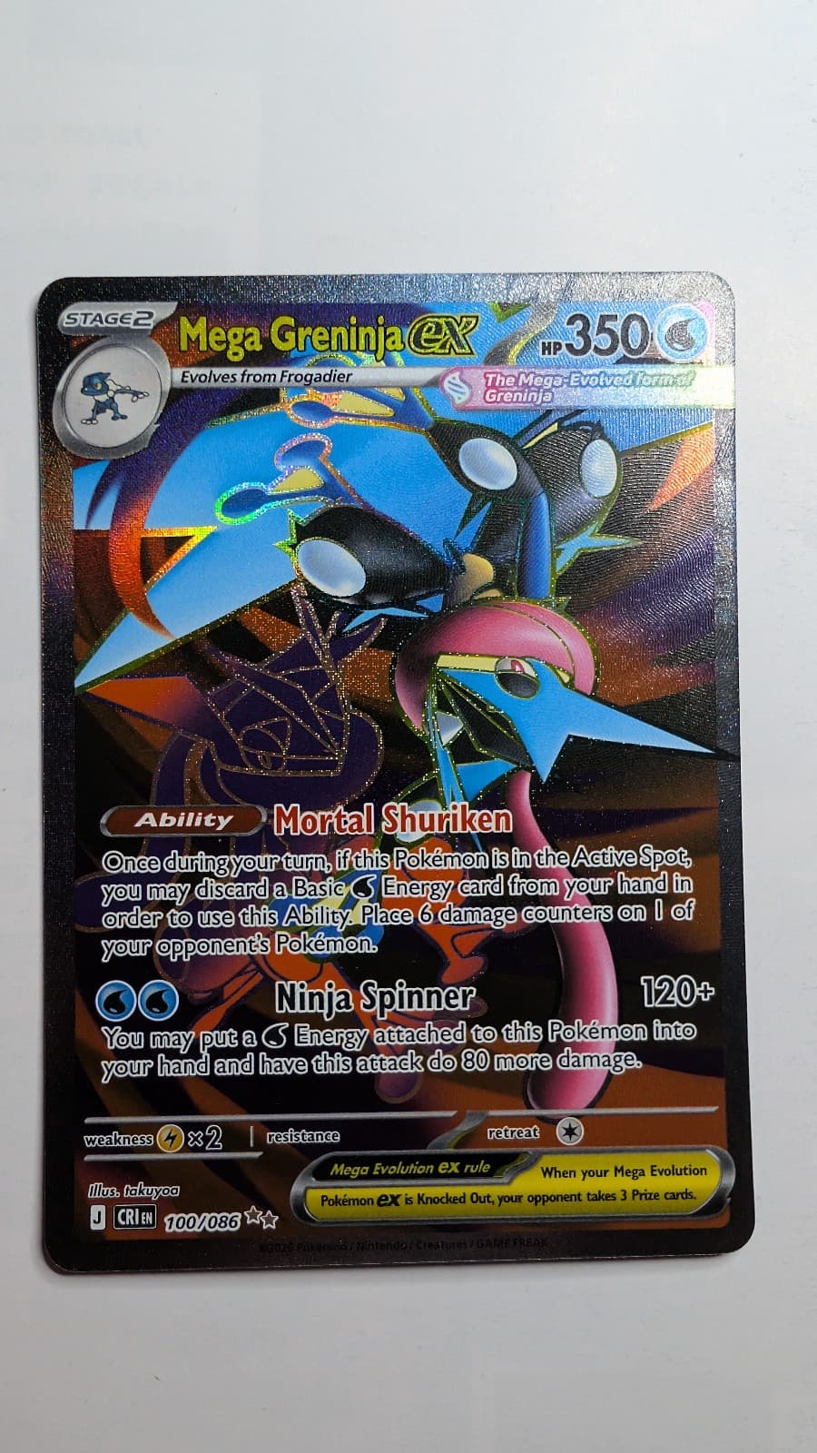 Chaos Rising Mega Greninja ex 100/86