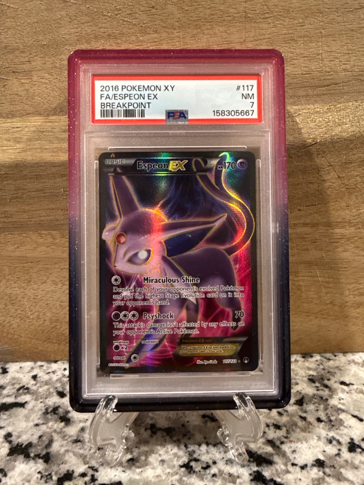2016 XY Espeon EX 117 PSA NM