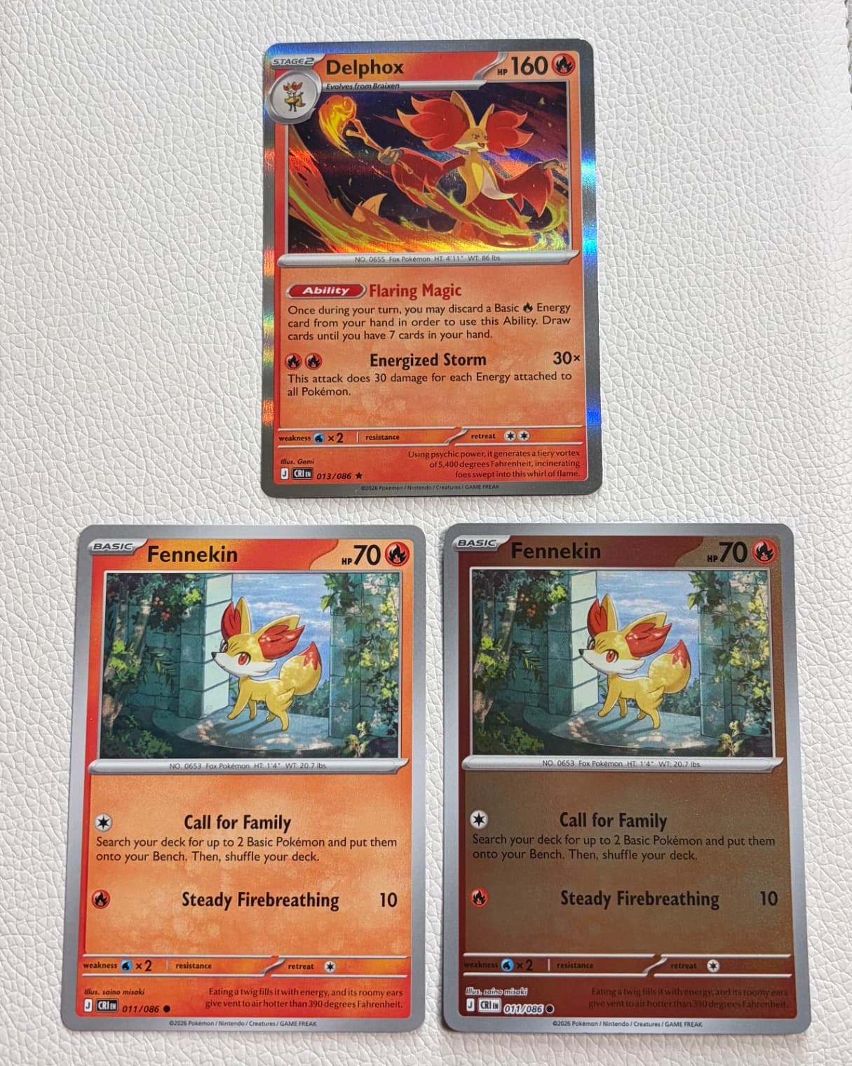 Chaos Rising Delphox 013/086 holofoil + Chaos...