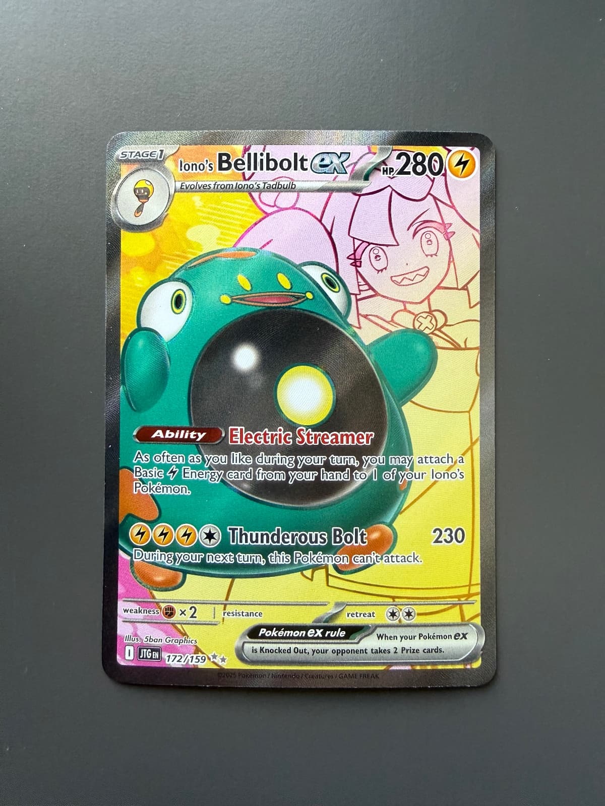 Iono's Bellibolt ex 172/159 Journey Together...
