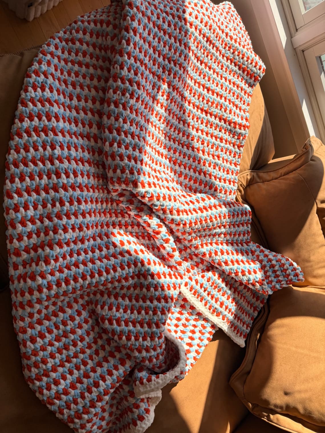 Handmade crochet blanket