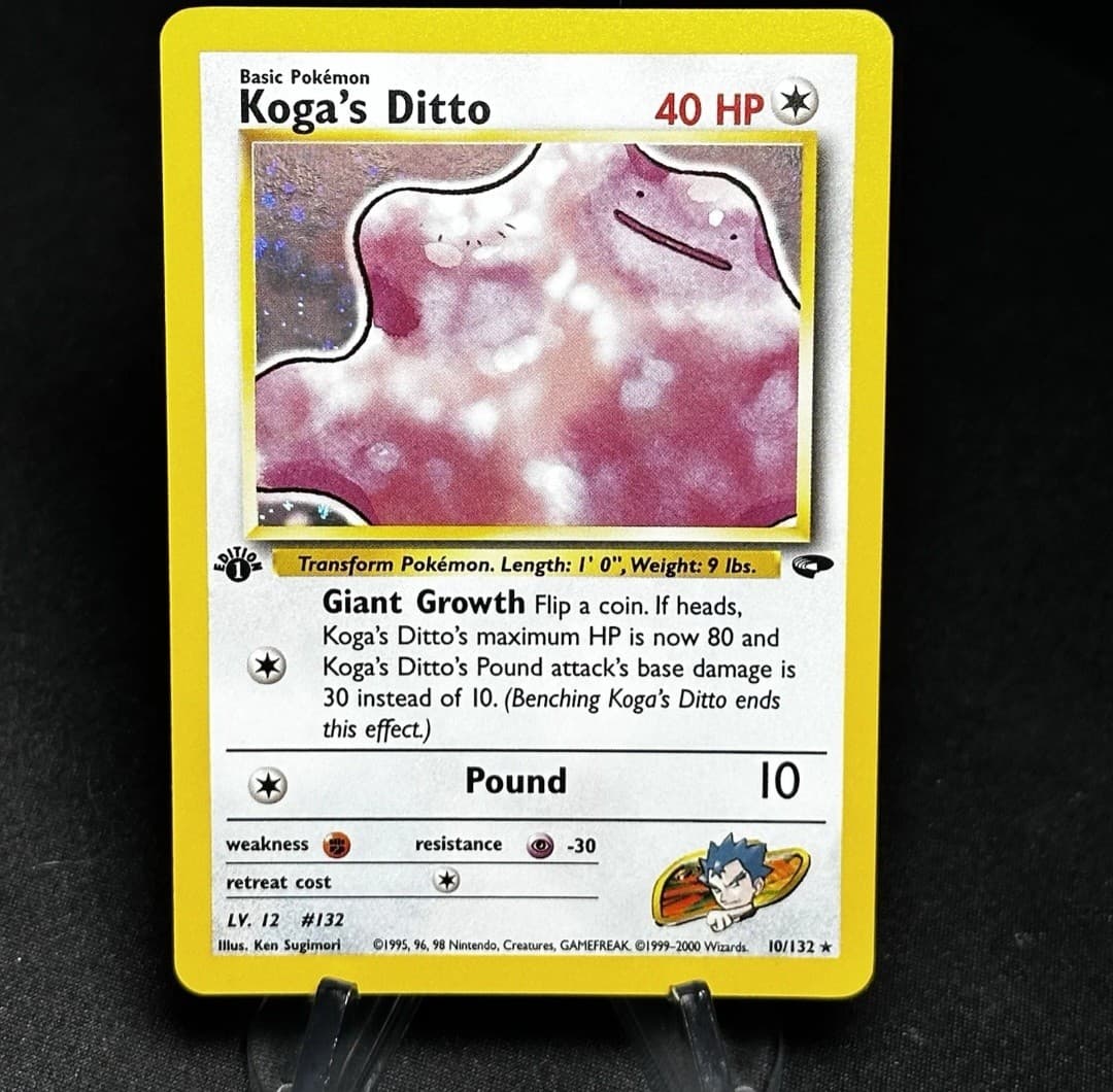 Koga's Ditto 10/132 WOTC Gym Challenge Rare...