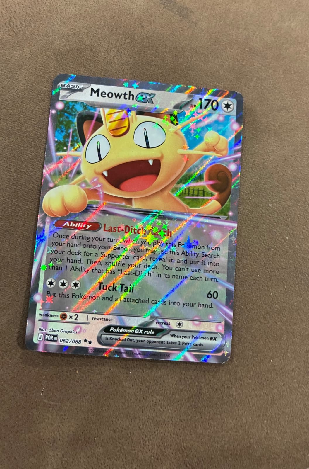 Meowth ex Perfect Order 062/88 Double Rare