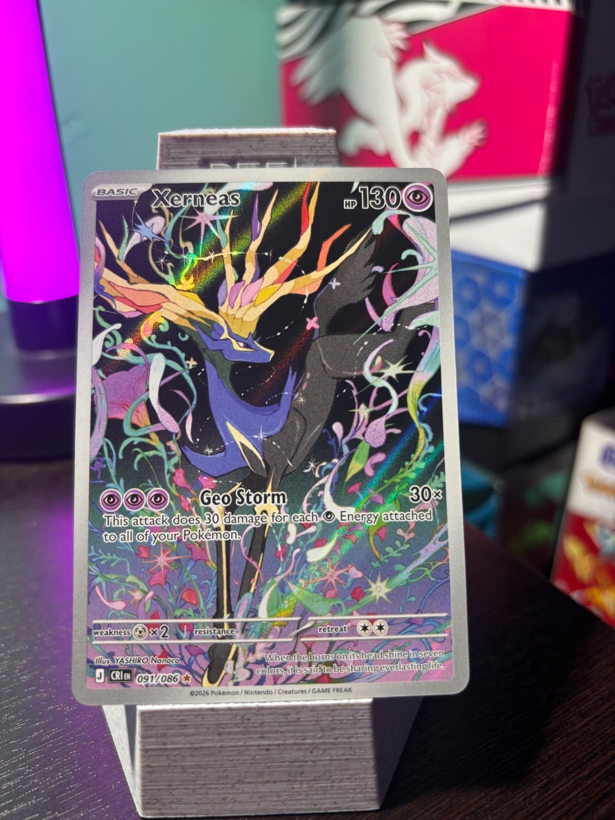 2026 Chaos Rising Xerneas 091/86 Illustration Rare