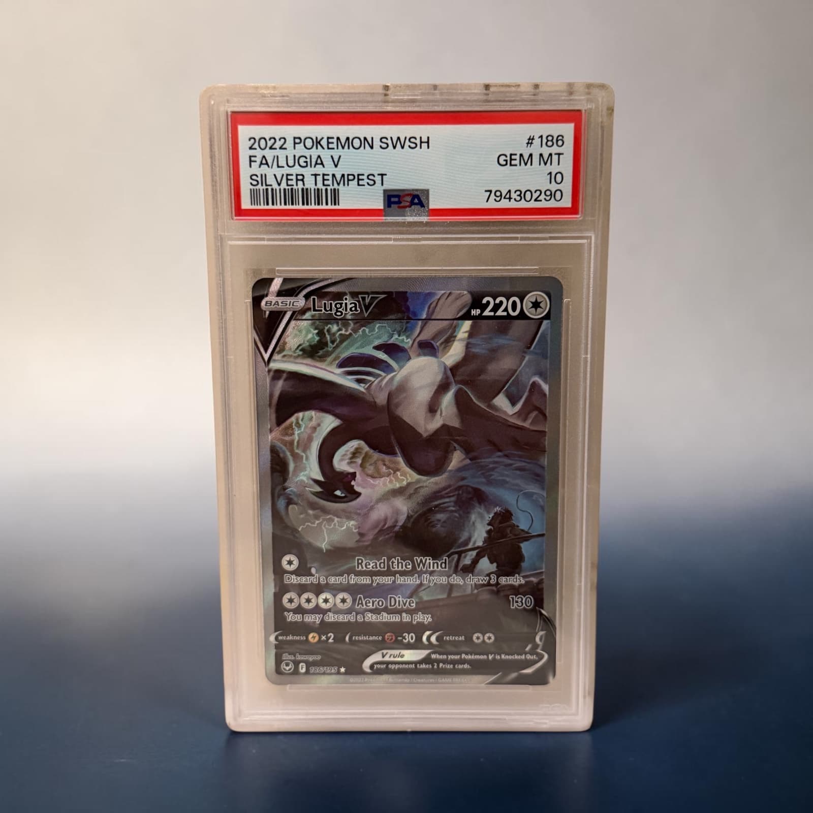 2022 Silver Tempest Lugia V 186 PSA 10