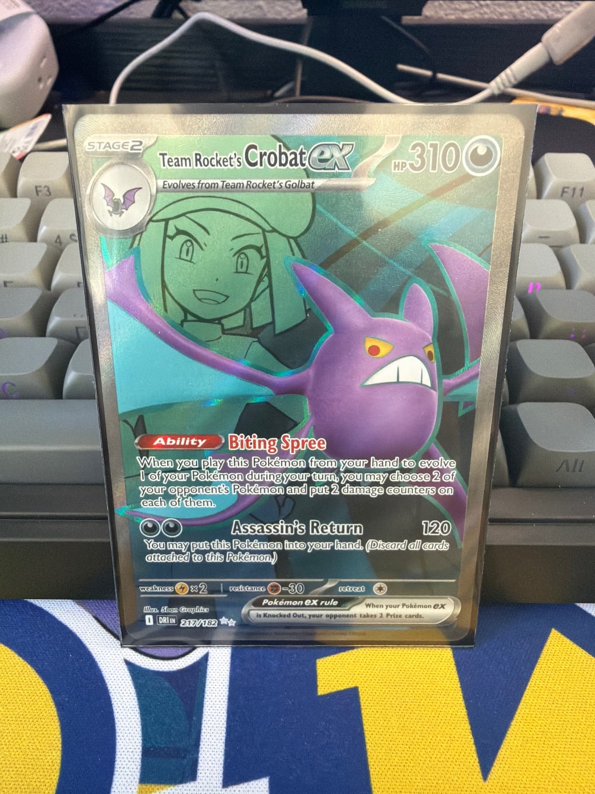 Team Rocket's Crobat ex 217/182 Destined...