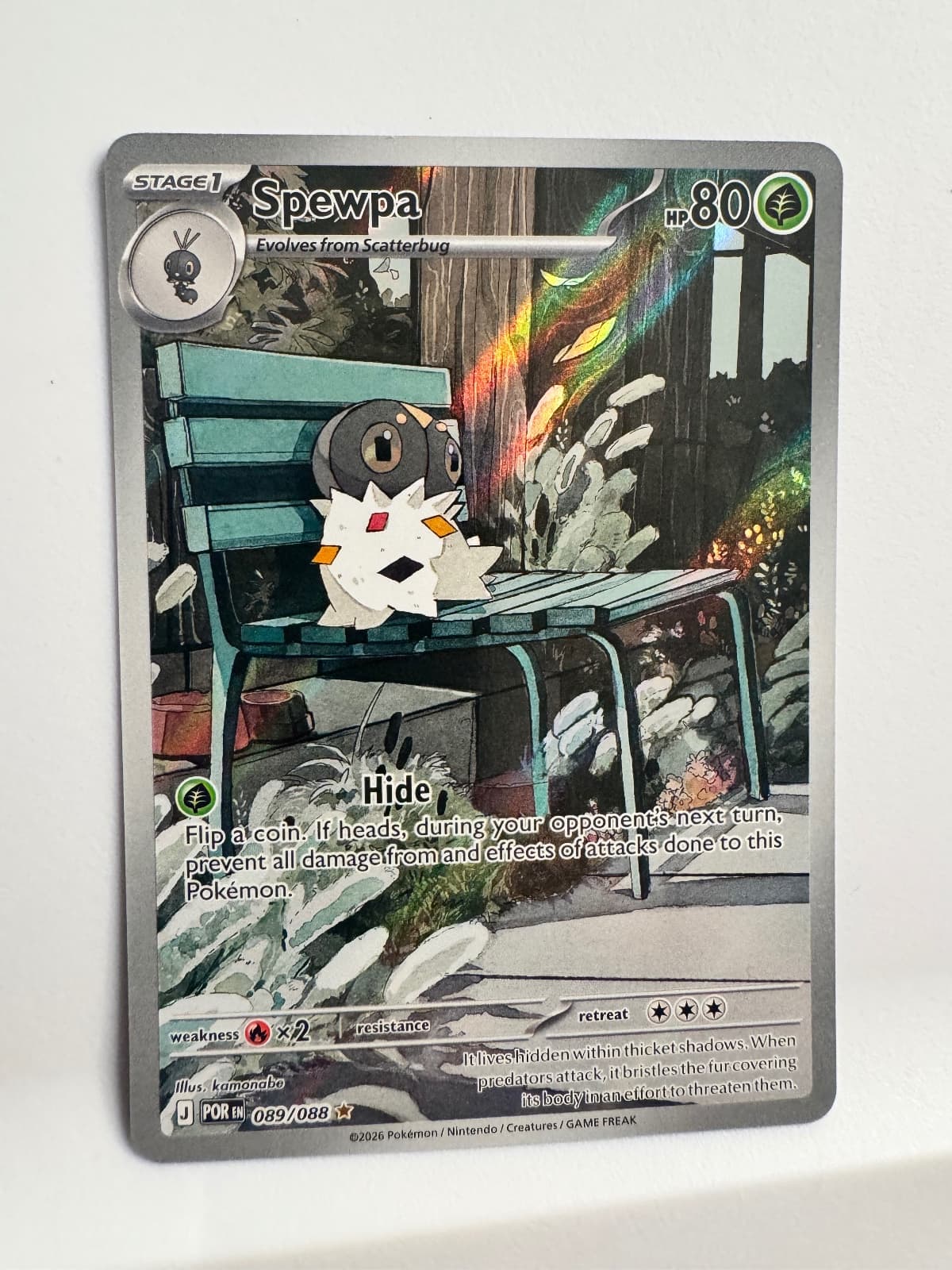 2026 Perfect Order Spewpa 089/88 Illustration Rare
