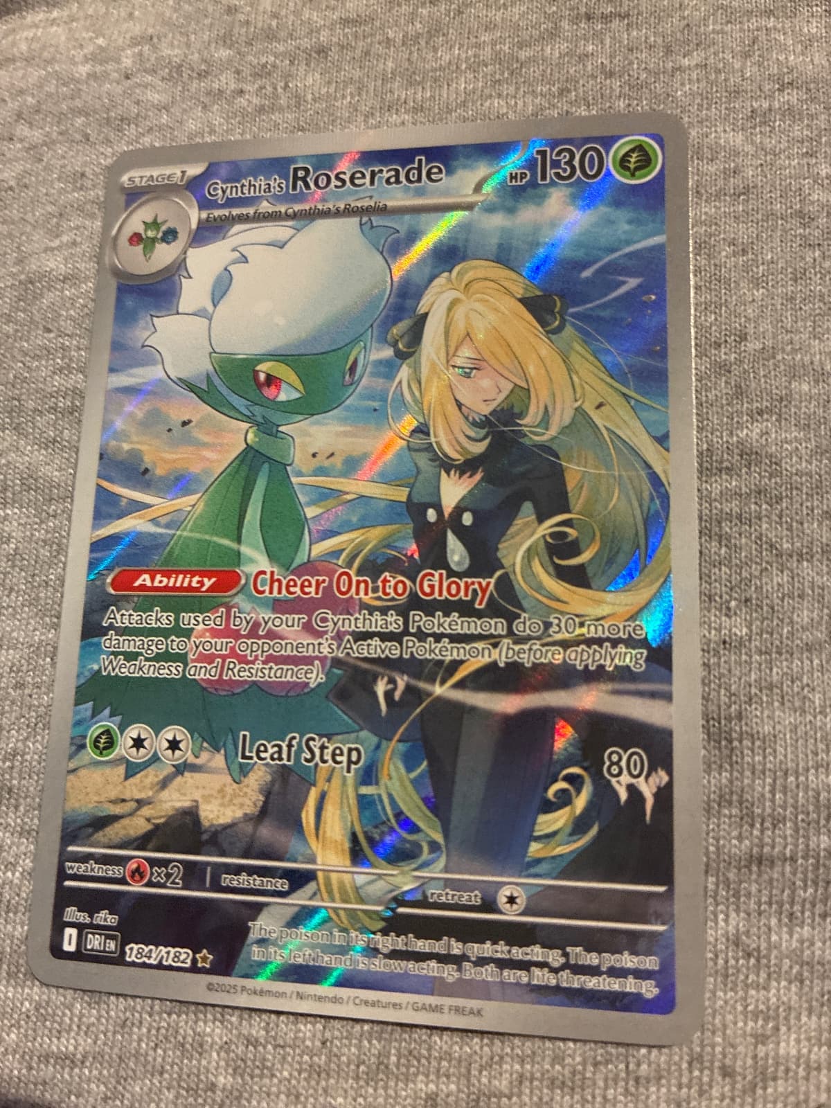 Cynthia's Roserade 184/182 Destined Rivals...