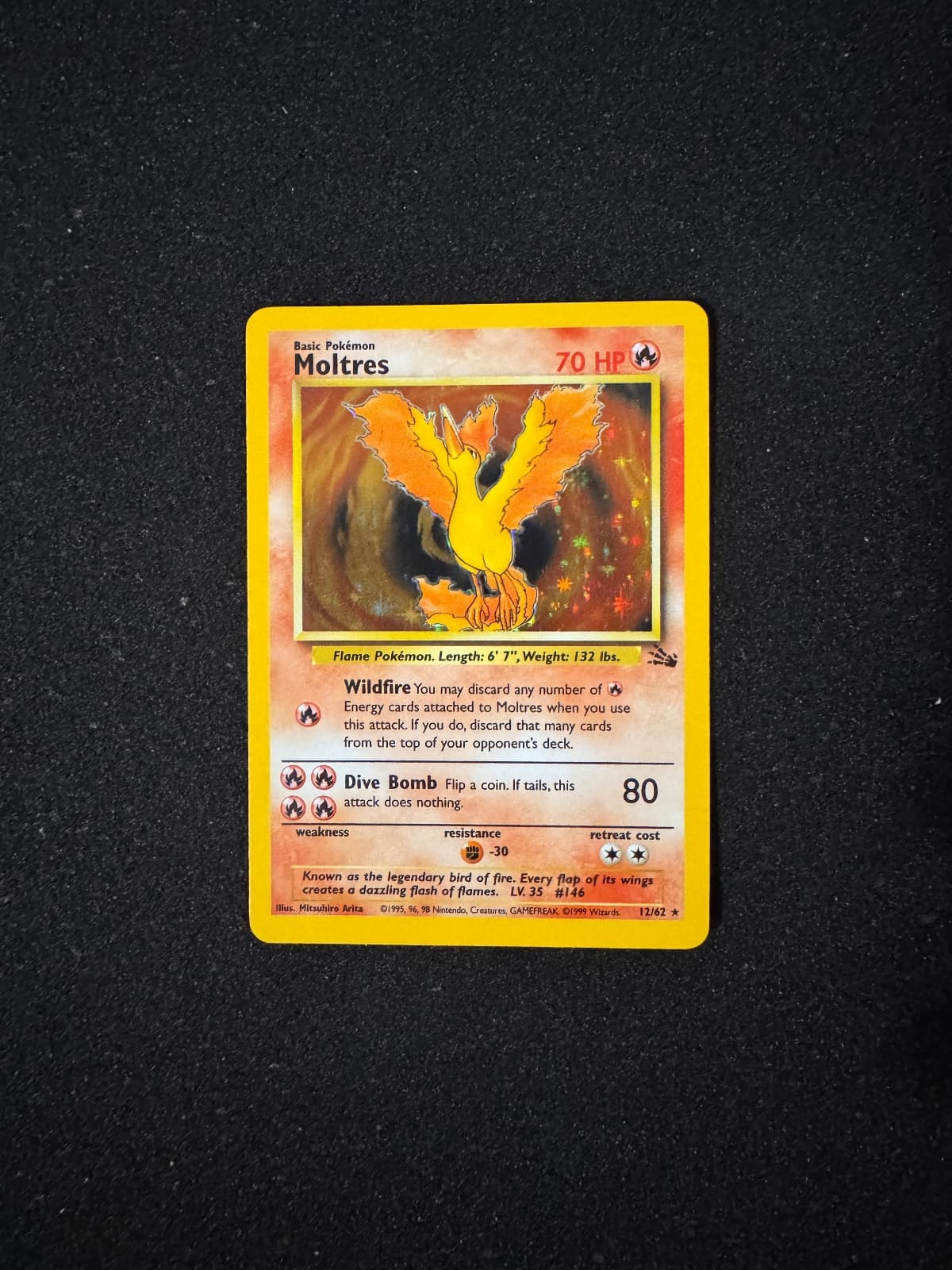 1999 Fossil Moltres 12/62