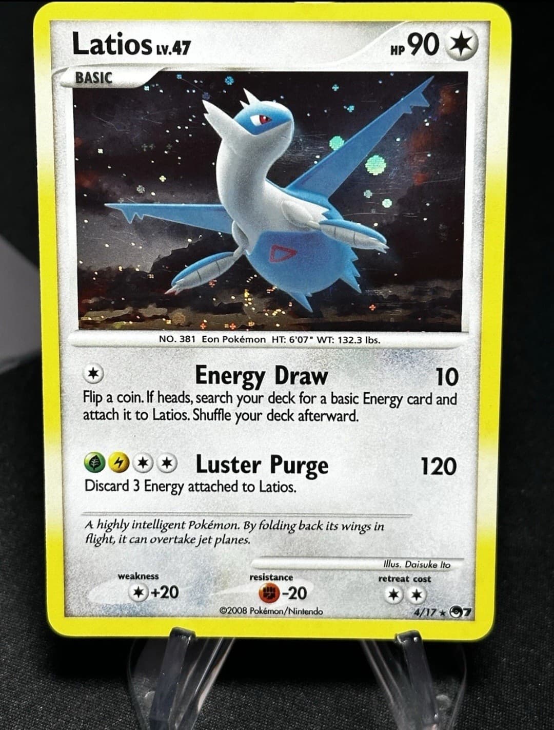 Latios 4/17 Rare POP Series 7 Pokemon Lightly...