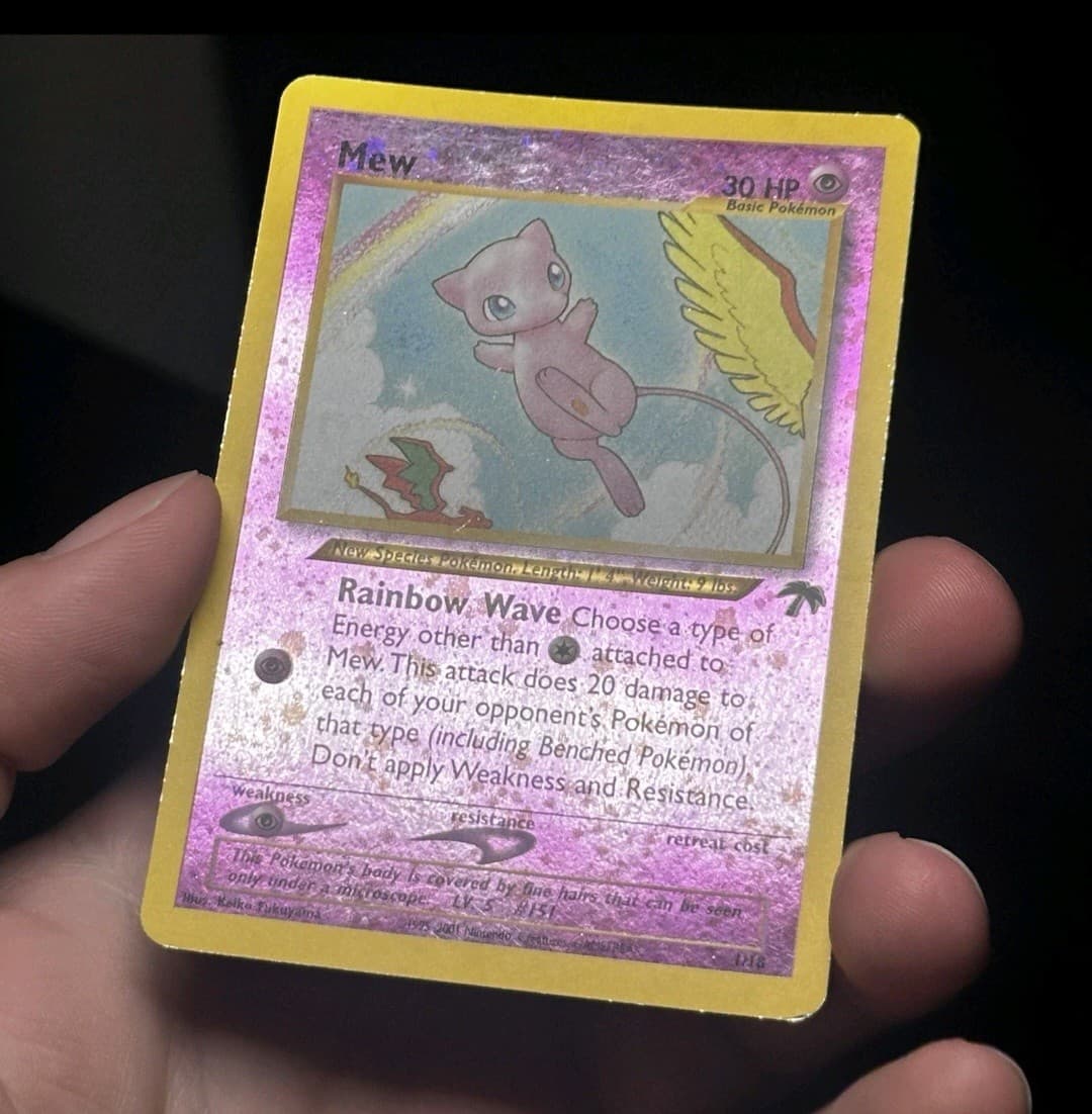 Mew 1/18 Southern Islands Pokemon Reverse Holo...