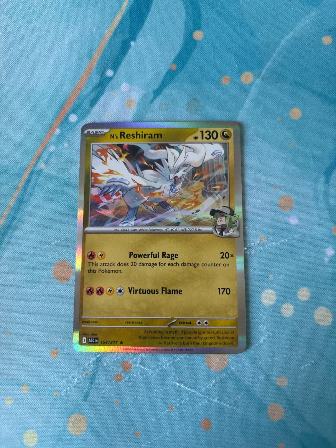 Ascended Heroes N's Reshiram 154/217