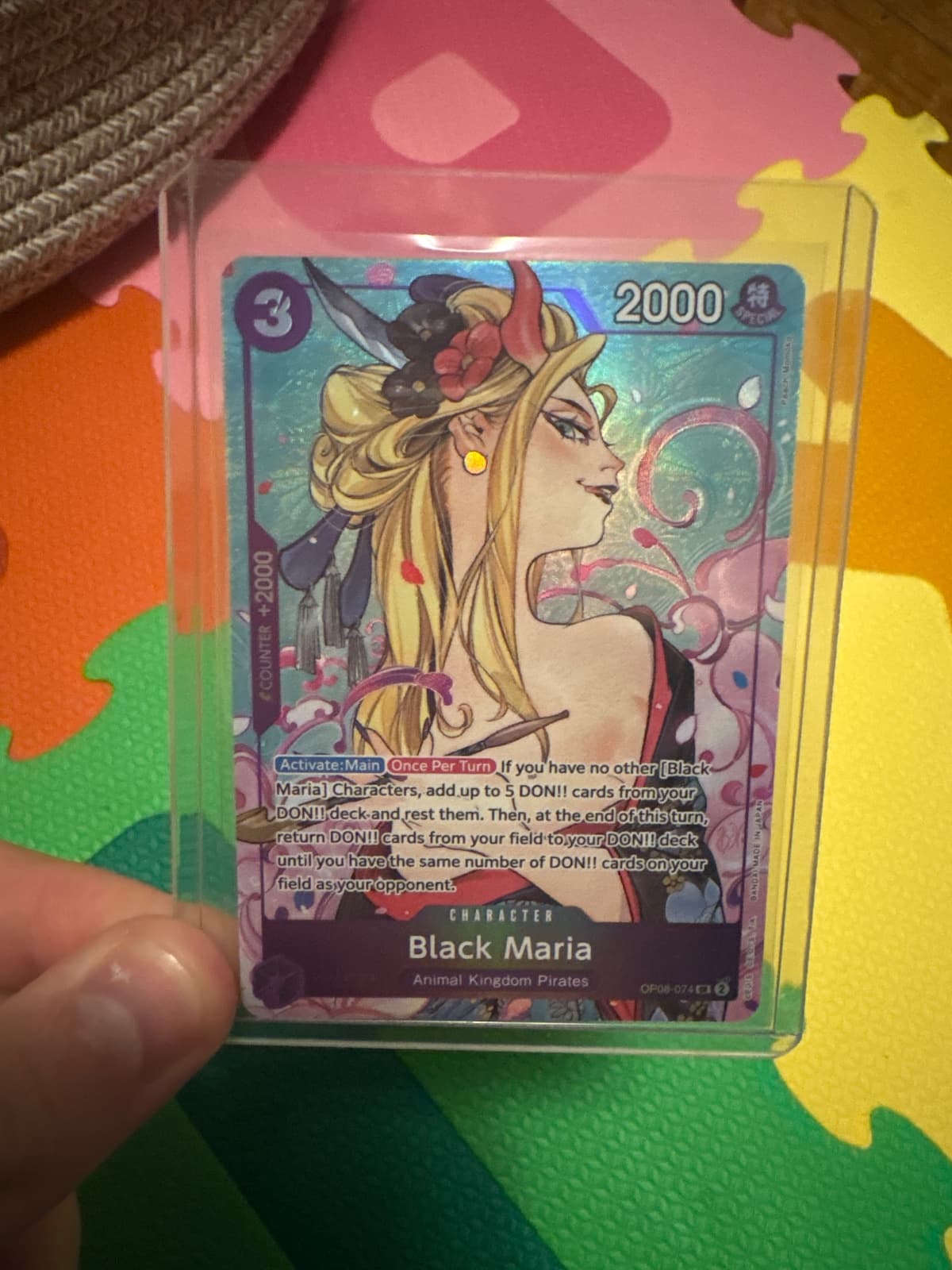 One Piece Black Maria OP08-074 SR