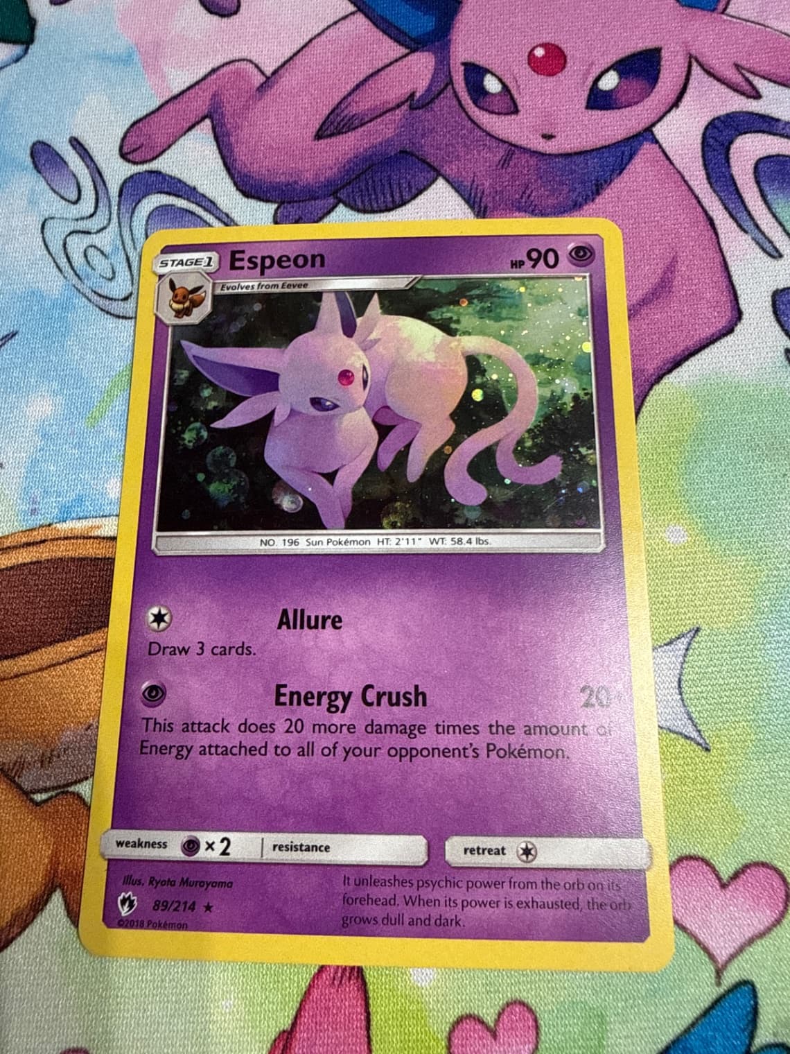 Cosmos holo exclusive Espeon 89/214 from Sun &...