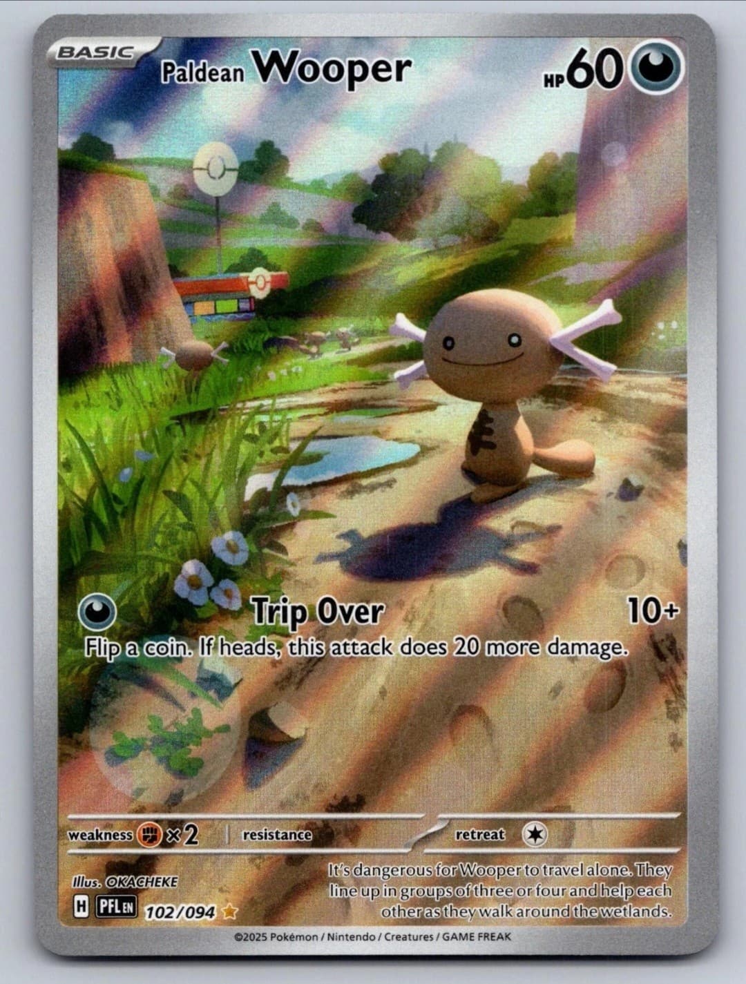 Paldean Wooper 102/094 Illustration Rare...