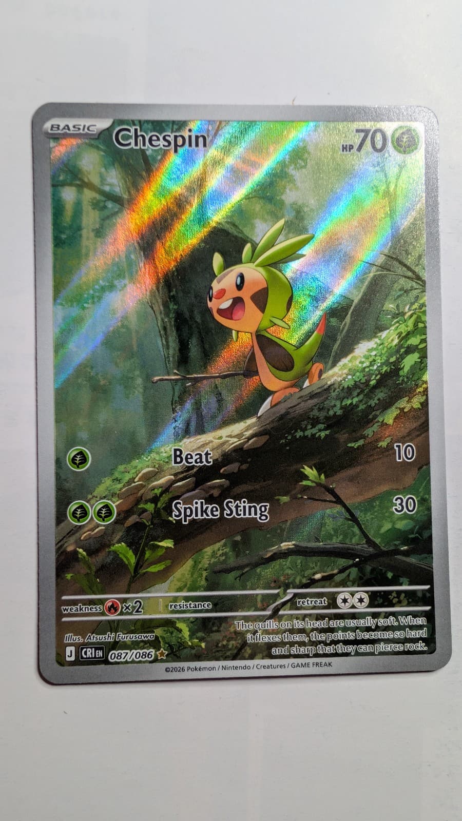 Chaos Rising Chespin 087/86