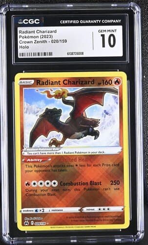 2023 Crown Zenith Radiant Charizard 020/159 CGC 10