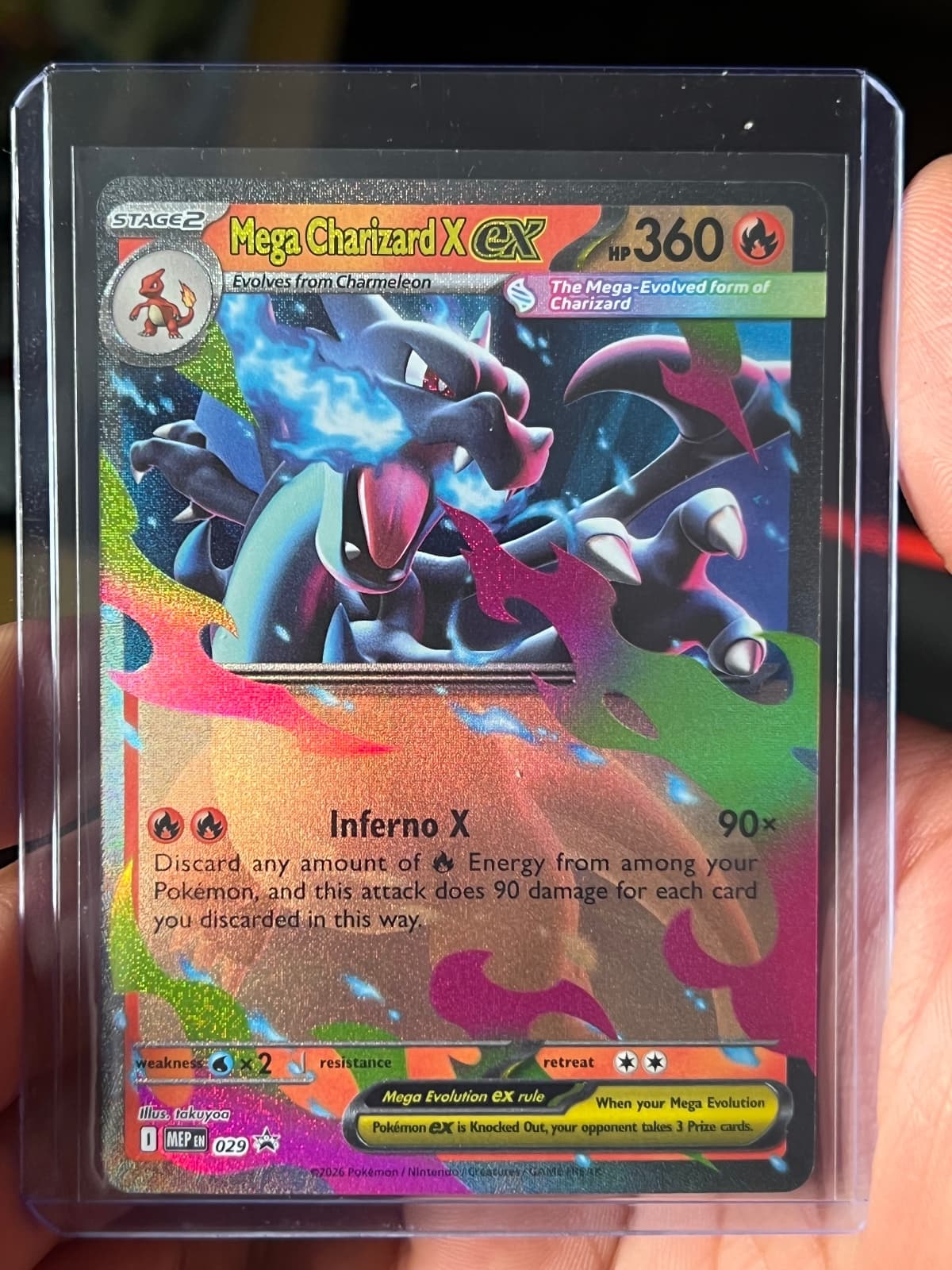 2026 MEP Black Star Promos Mega Charizard X ex 029