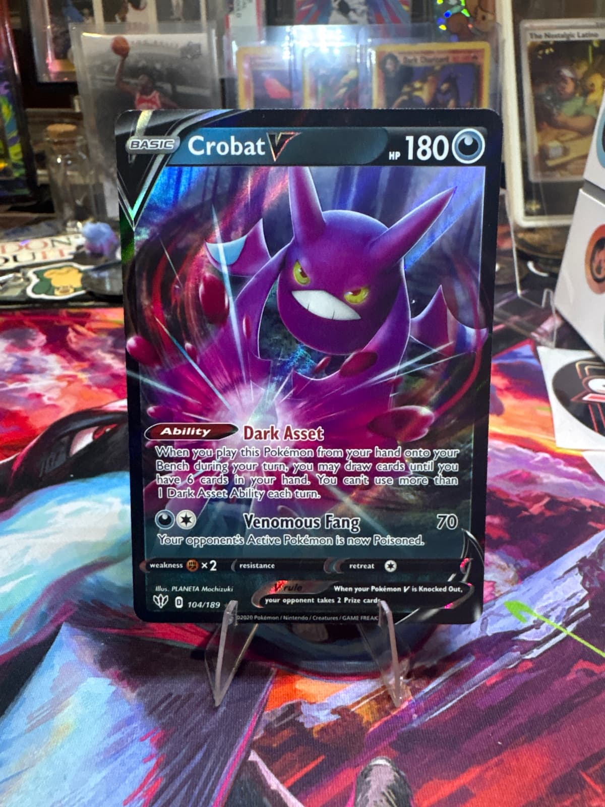 Darkness Ablaze Crobat V 104/189 Holo Rare V