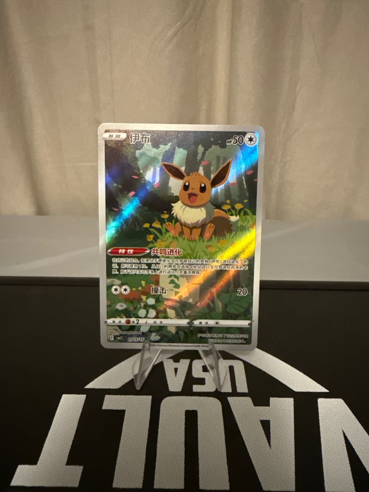 Eevee Art Rare 0115 Chinese Exclusive NM