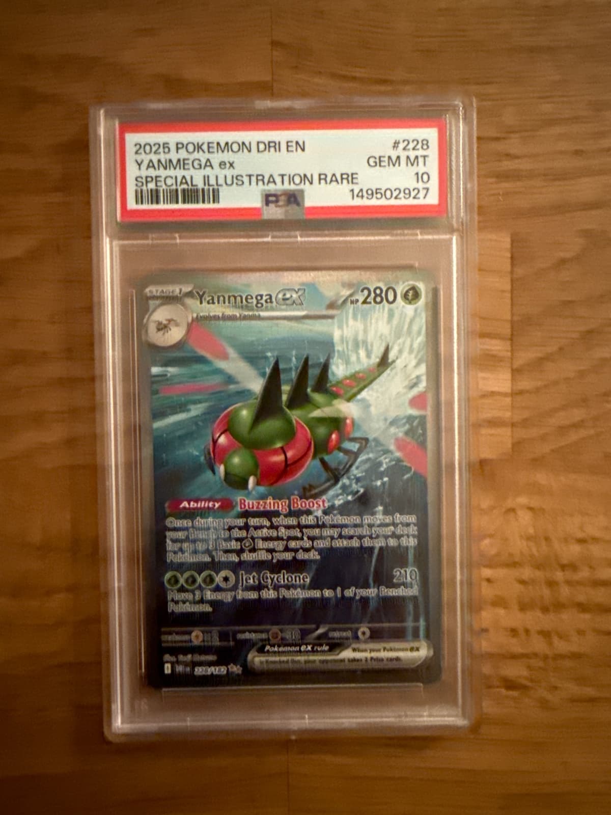 2025 Pokémon DRI EN Yanmega ex 228 PSA 10