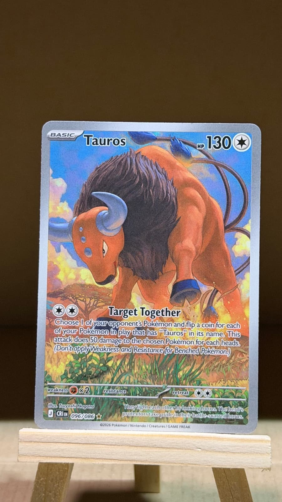 2026 Chaos Rising Tauros 096/086 Illustration Rare