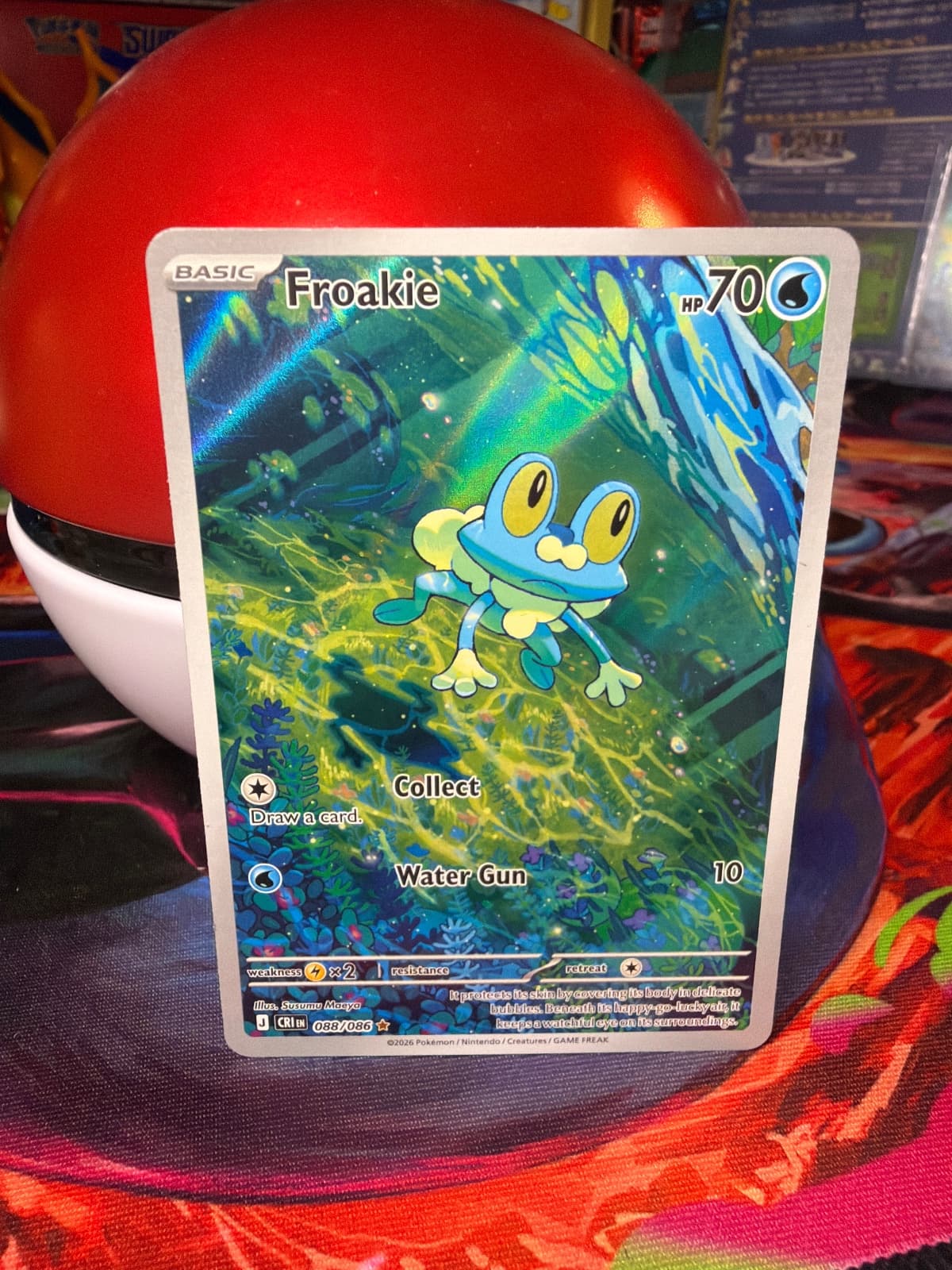 Chaos Rising Froakie 088/86 Illustration Rare
