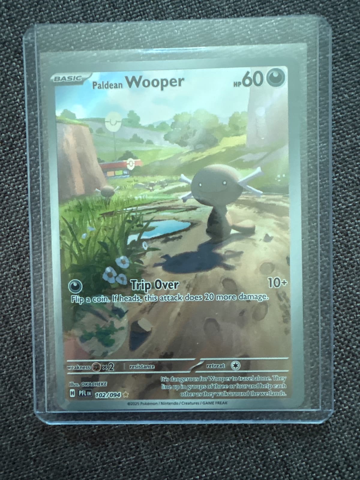 Paldean Wooper Illustration Rare 102/94...